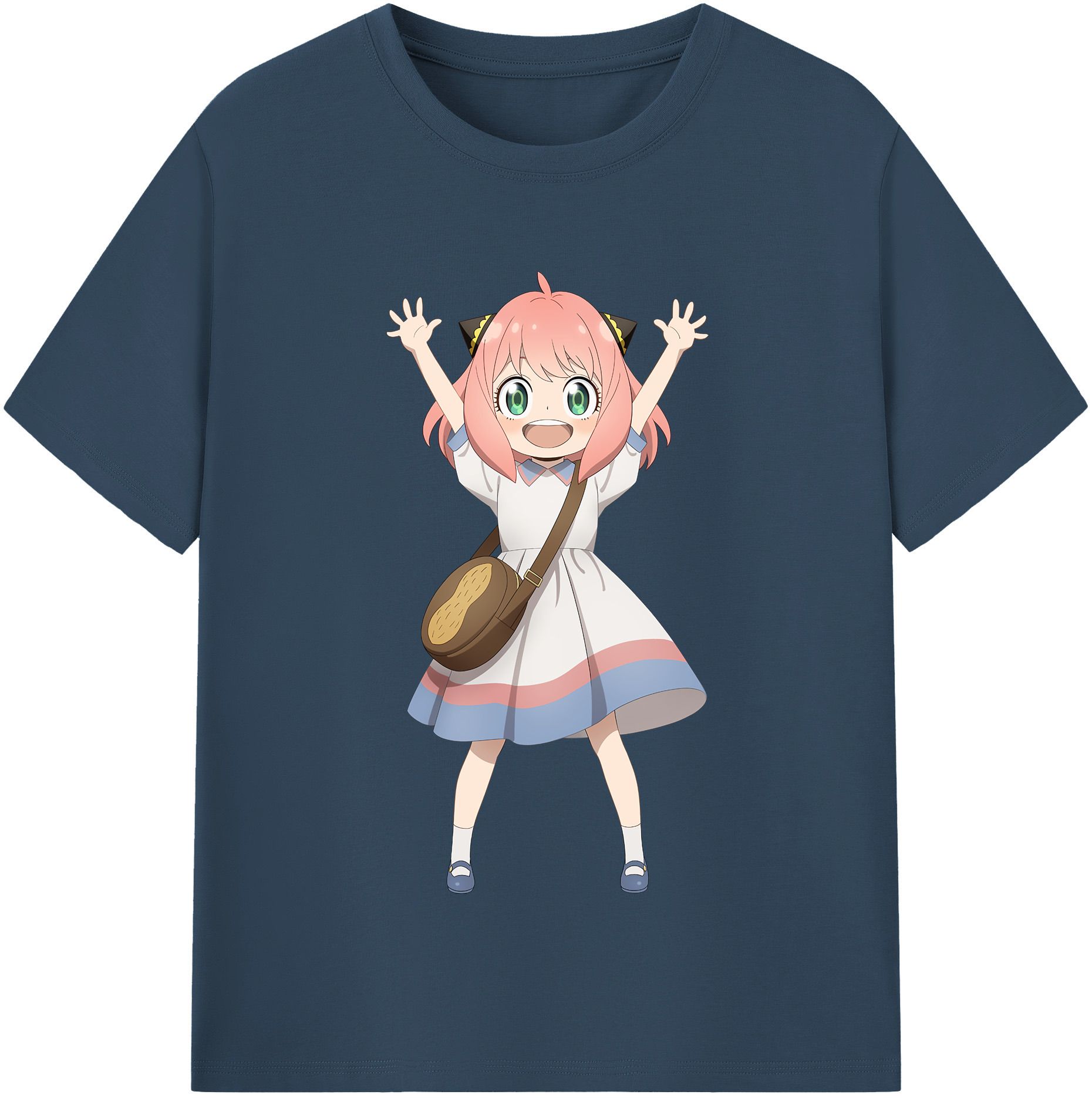 （画像用） SPY×FAMILY间谍家家酒 レディースカジュアルプリントTシャツ（綿100％）