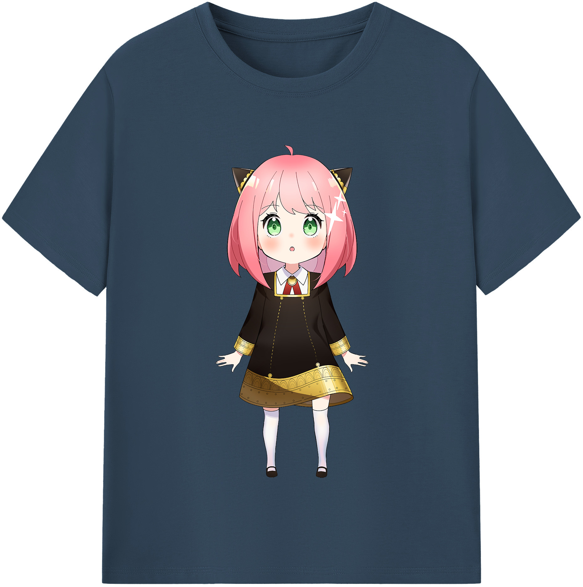（画像用） SPY×FAMILY间谍家家酒 レディースカジュアルプリントTシャツ（綿100％）