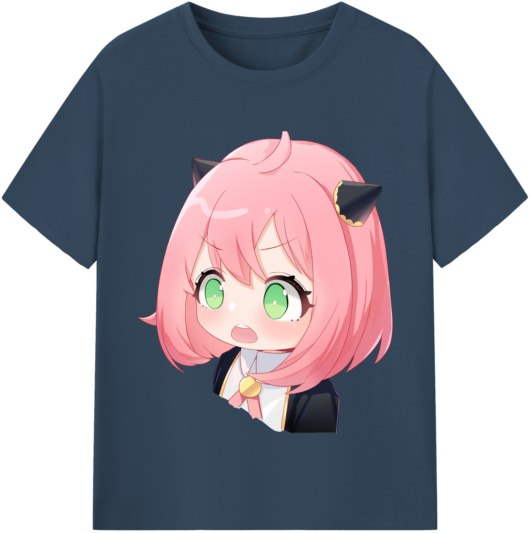 （画像用） SPY×FAMILY间谍家家酒 レディースカジュアルプリントTシャツ（綿100％）