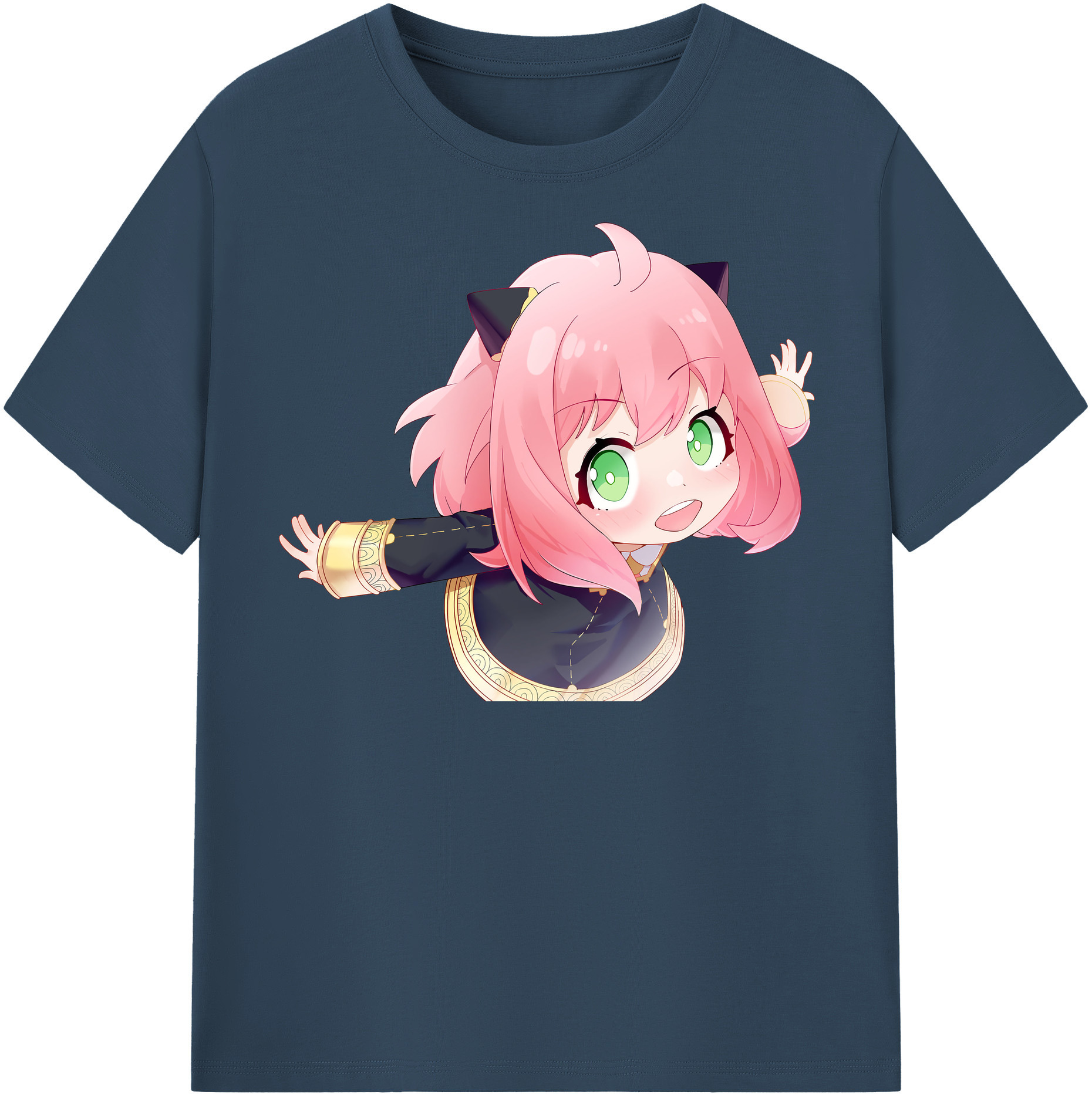 （画像用） SPY×FAMILY间谍家家酒 レディースカジュアルプリントTシャツ（綿100％）