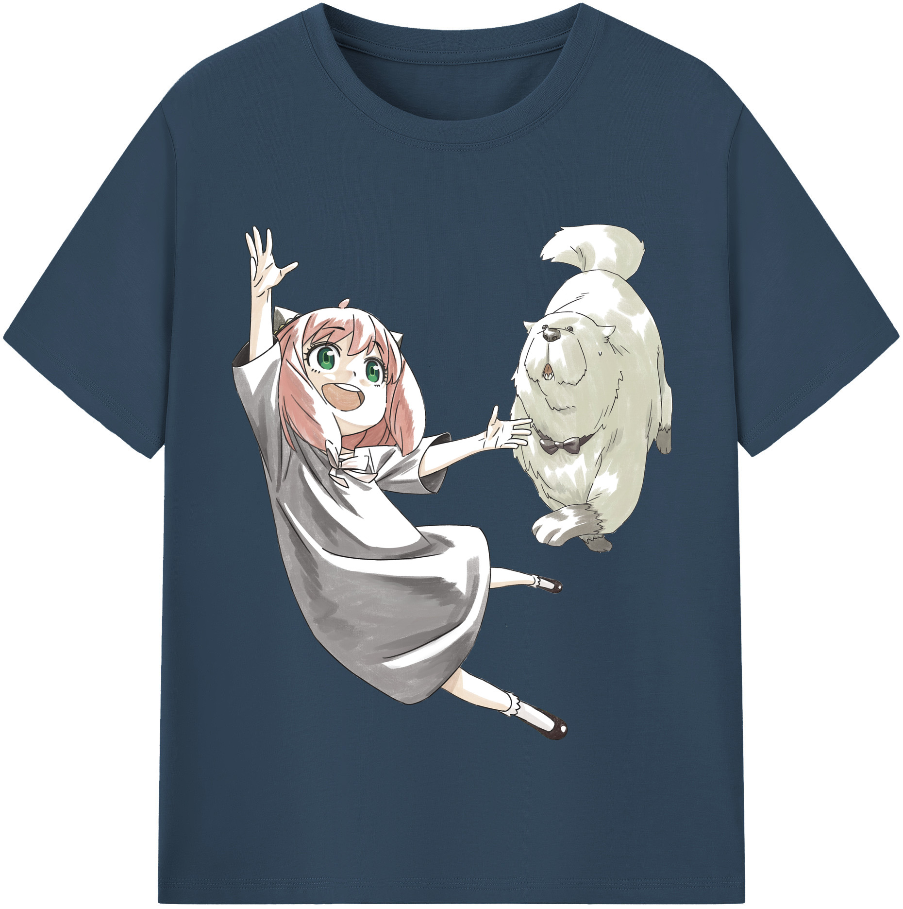 （画像用） SPY×FAMILY间谍家家酒 レディースカジュアルプリントTシャツ（綿100％）