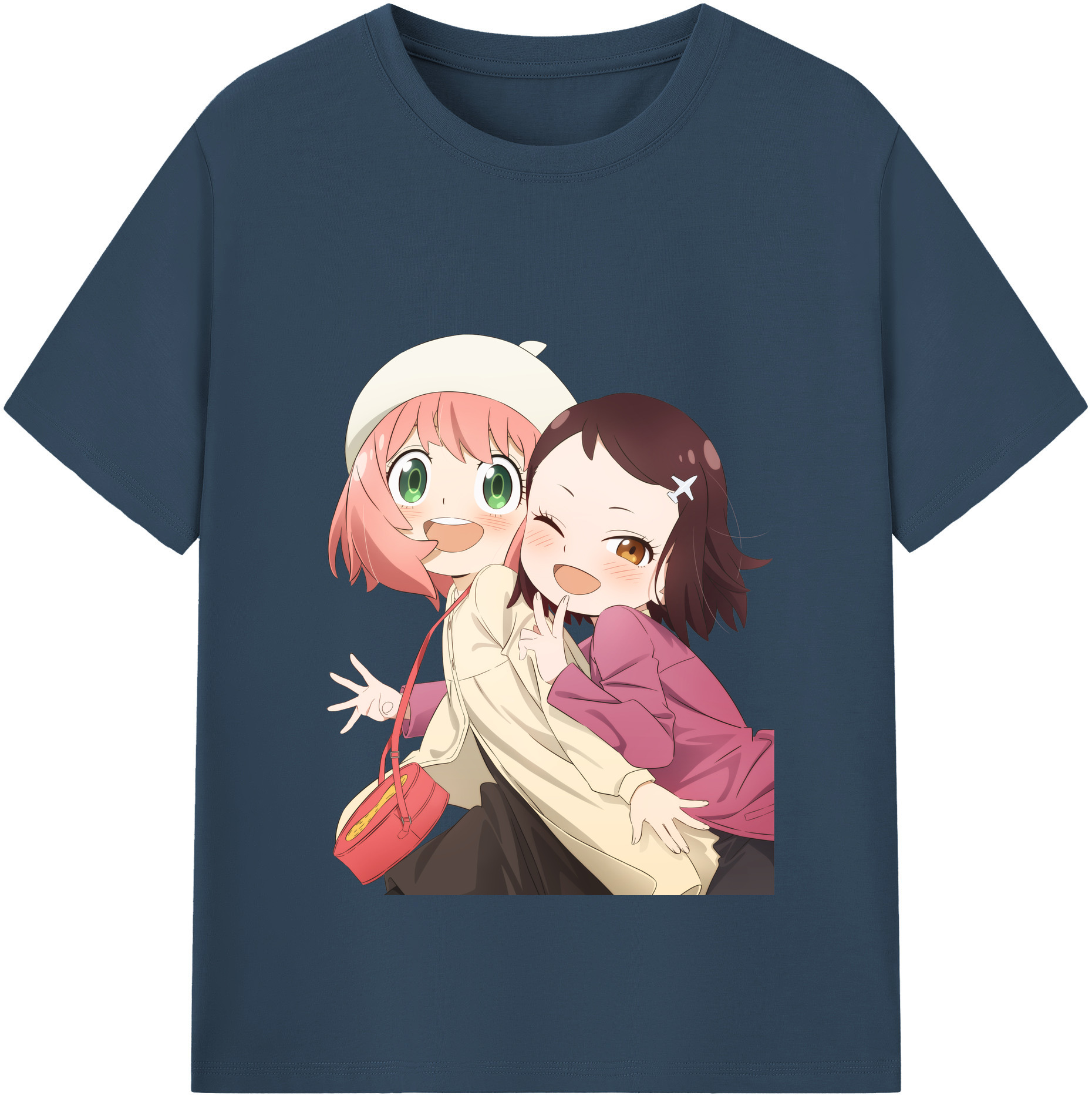 （画像用） SPY×FAMILY间谍家家酒 レディースカジュアルプリントTシャツ（綿100％）