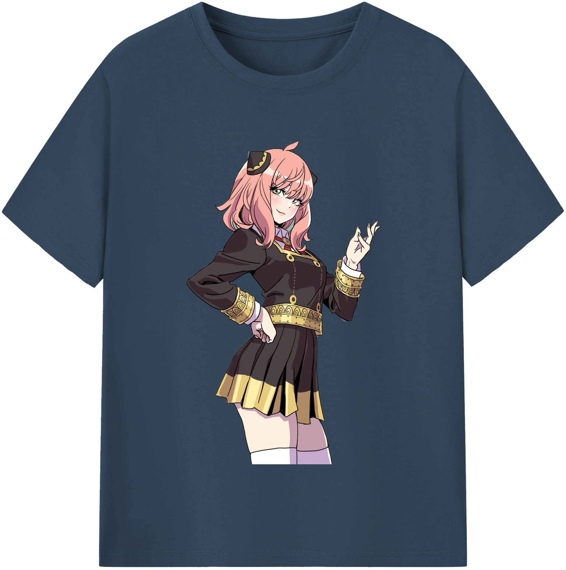 （画像用） SPY×FAMILY间谍家家酒 レディースカジュアルプリントTシャツ（綿100％）