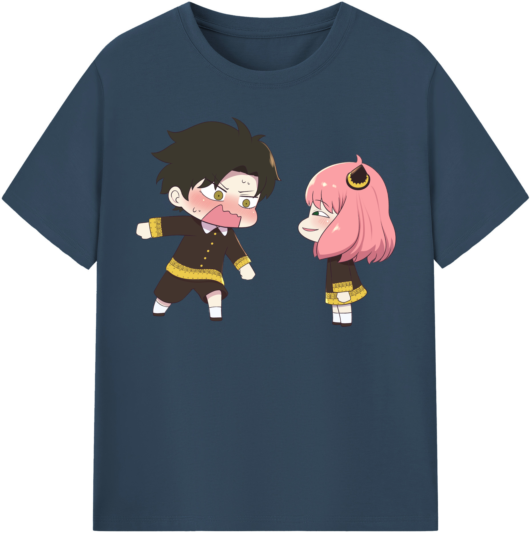 （画像用） SPY×FAMILY间谍家家酒 レディースカジュアルプリントTシャツ（綿100％）