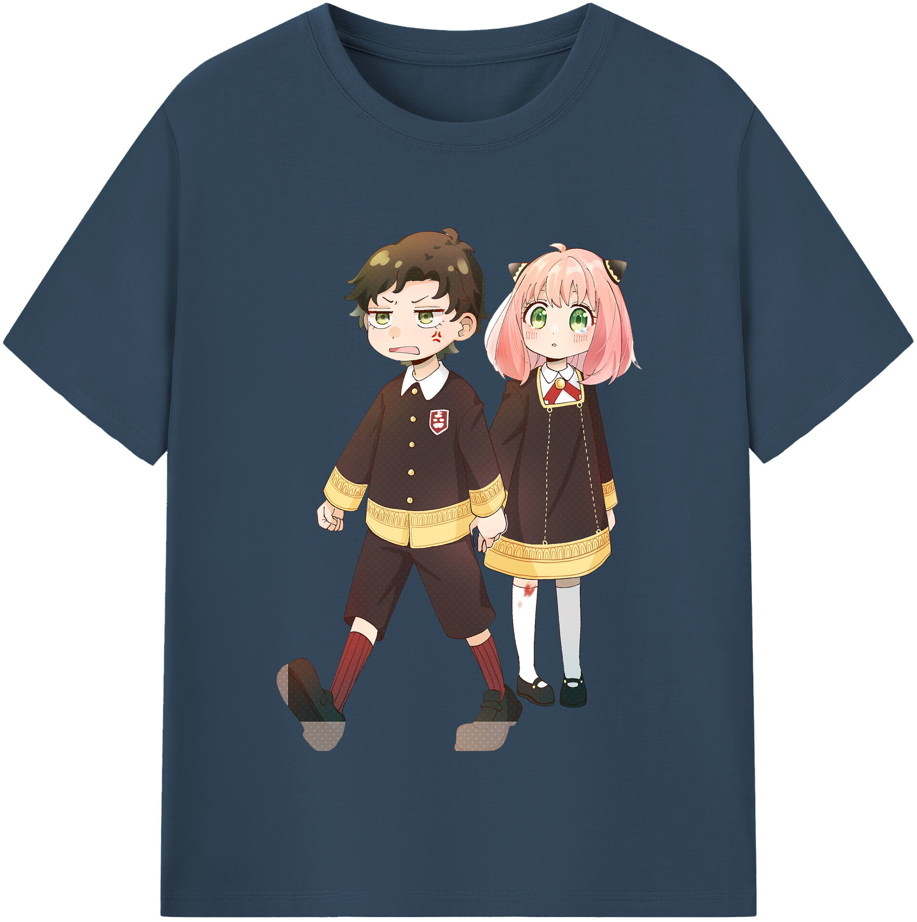 （画像用） SPY×FAMILY间谍家家酒 レディースカジュアルプリントTシャツ（綿100％）