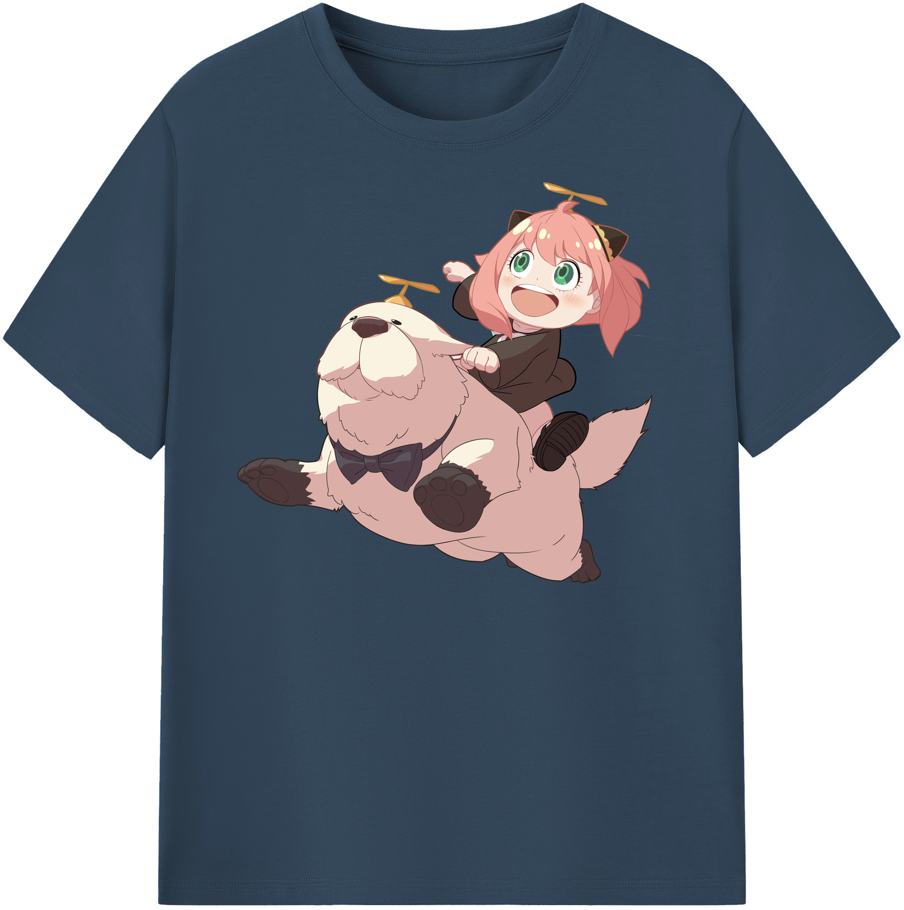 （画像用） SPY×FAMILY间谍家家酒 レディースカジュアルプリントTシャツ（綿100％）