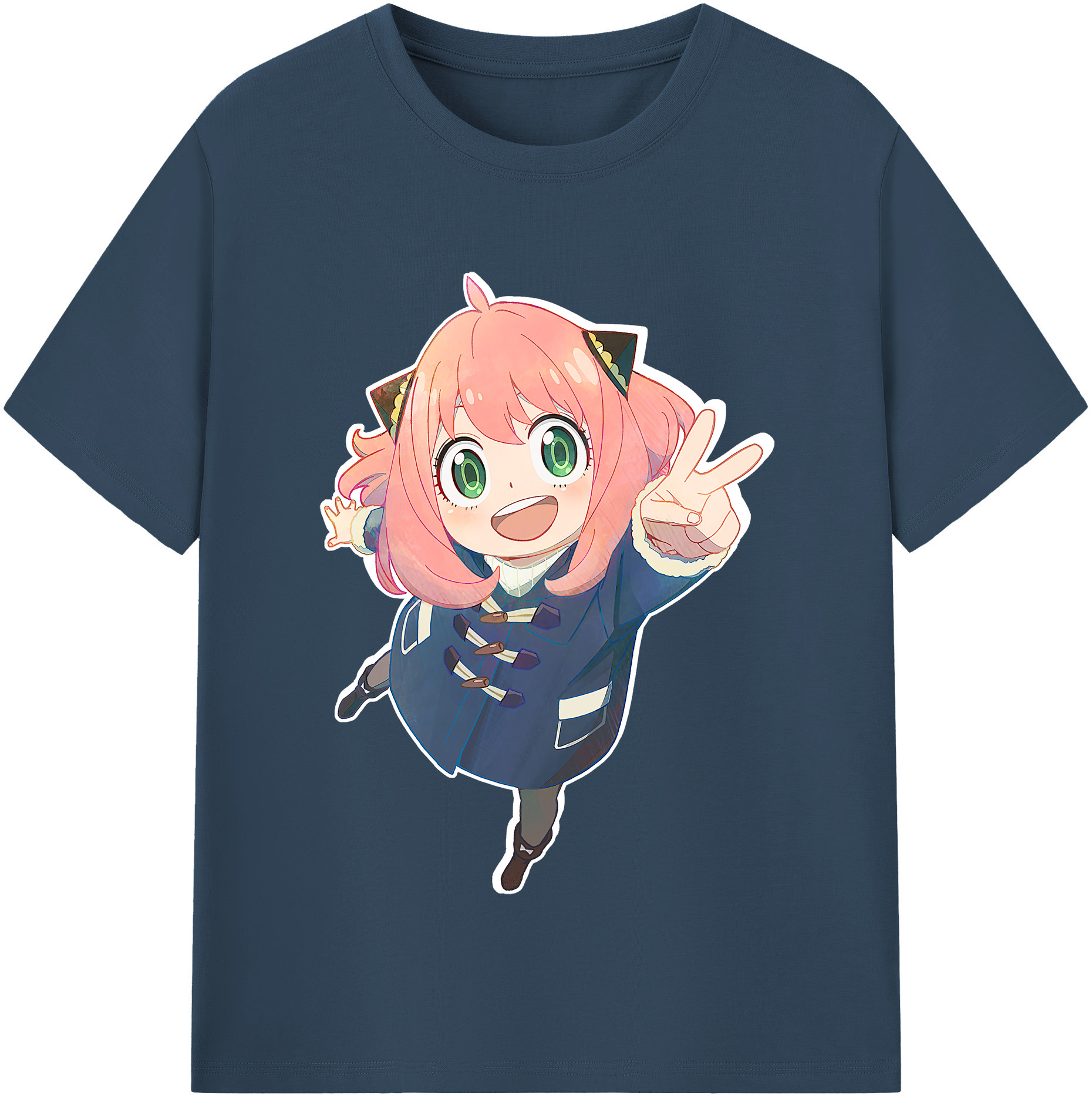 （画像用） SPY×FAMILY间谍家家酒 レディースカジュアルプリントTシャツ（綿100％）