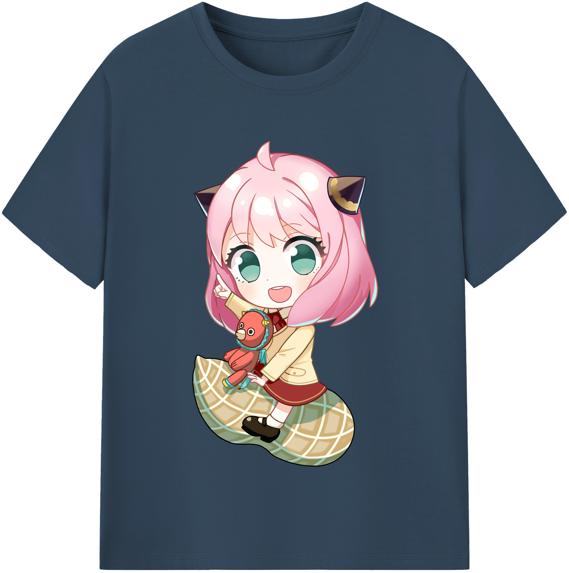 （画像用） SPY×FAMILY间谍家家酒 レディースカジュアルプリントTシャツ（綿100％）