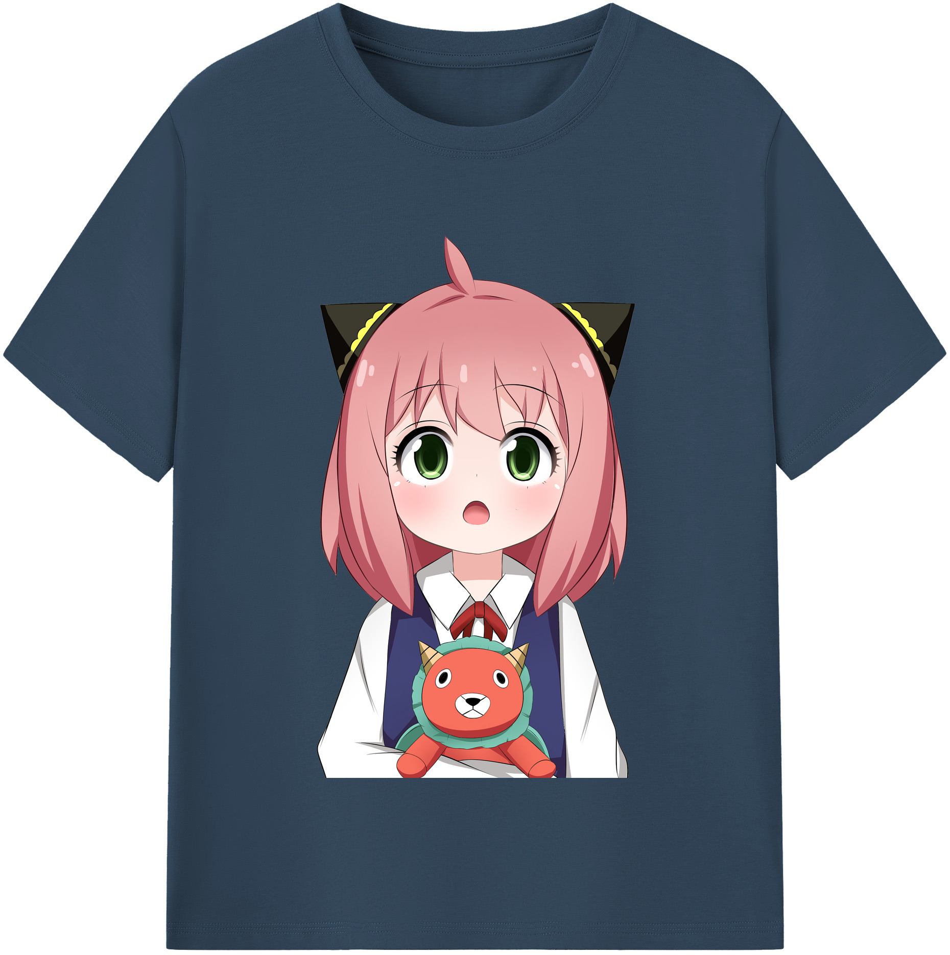 （画像用） SPY×FAMILY间谍家家酒 レディースカジュアルプリントTシャツ（綿100％）