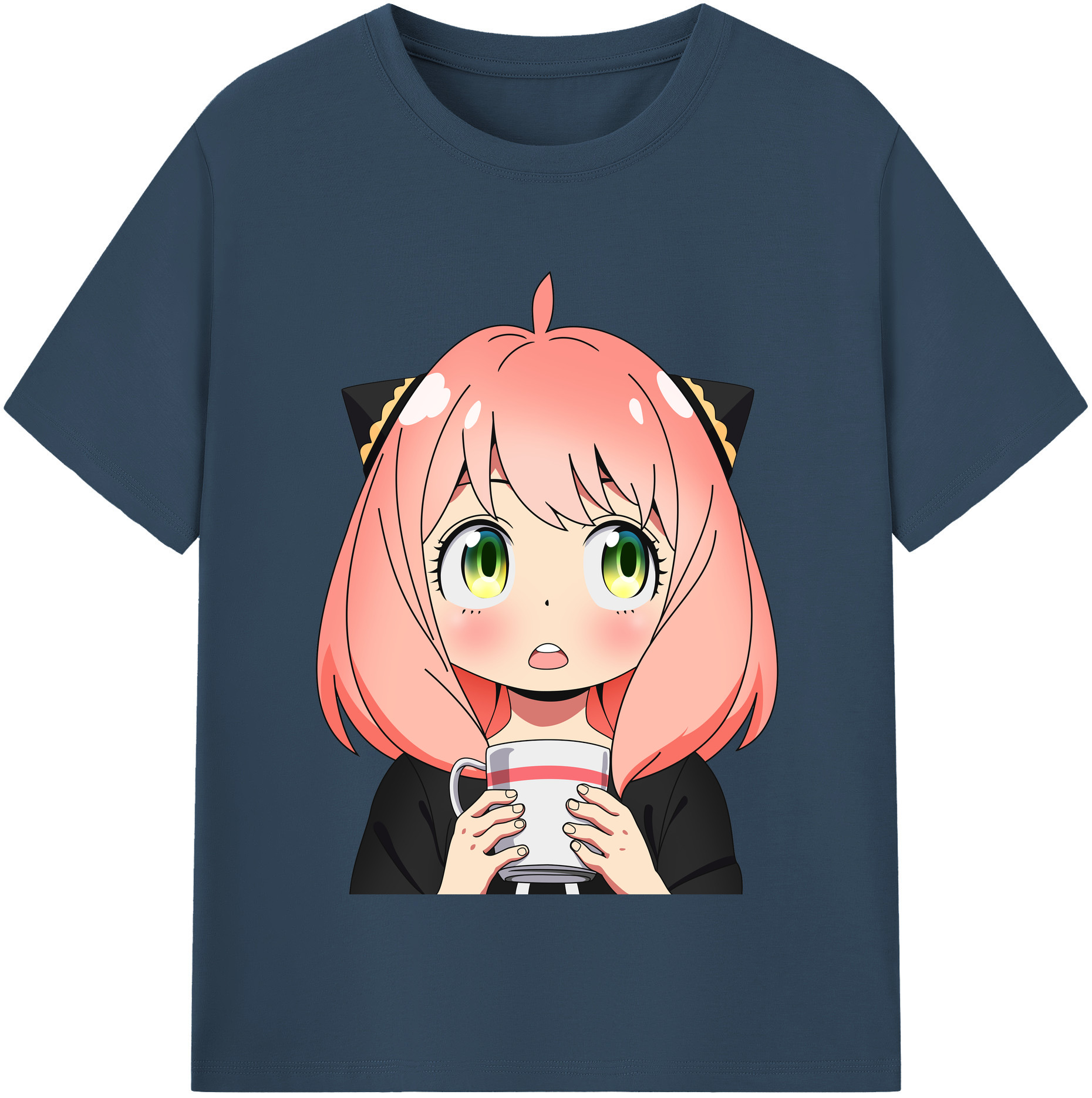 （画像用） SPY×FAMILY间谍家家酒 レディースカジュアルプリントTシャツ（綿100％）