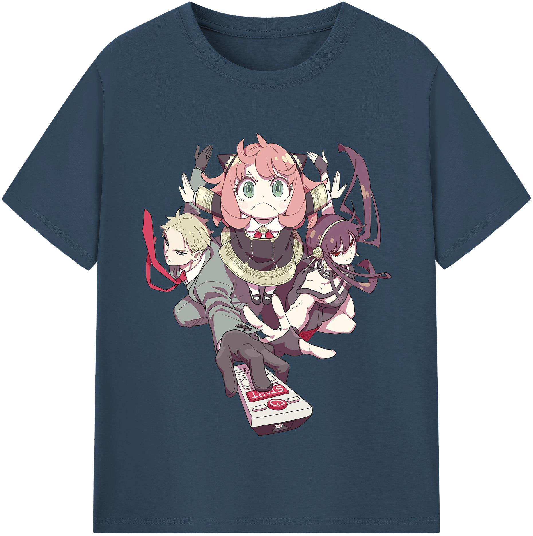 （画像用） SPY×FAMILY间谍家家酒 レディースカジュアルプリントTシャツ（綿100％）