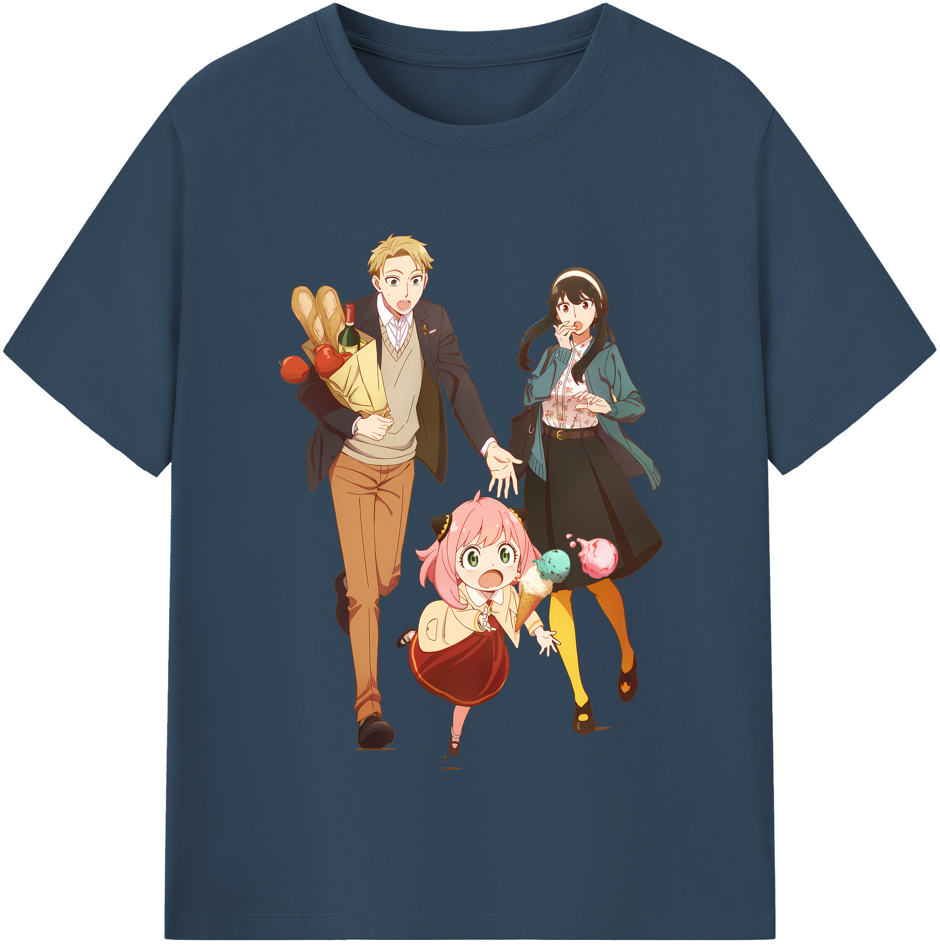 （画像用） SPY×FAMILY间谍家家酒 レディースカジュアルプリントTシャツ（綿100％）