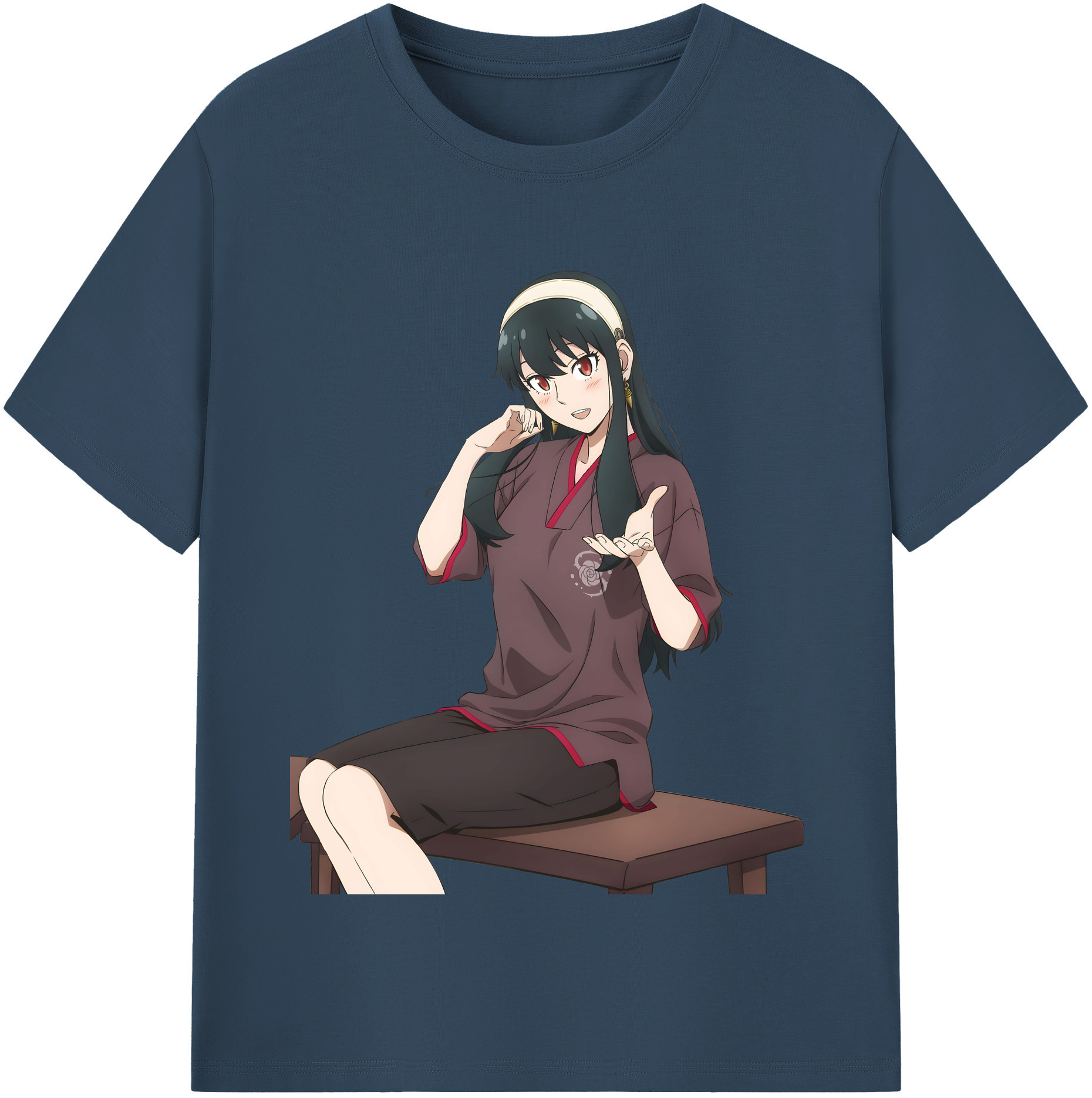 （画像用） SPY×FAMILY间谍家家酒 レディースカジュアルプリントTシャツ（綿100％）