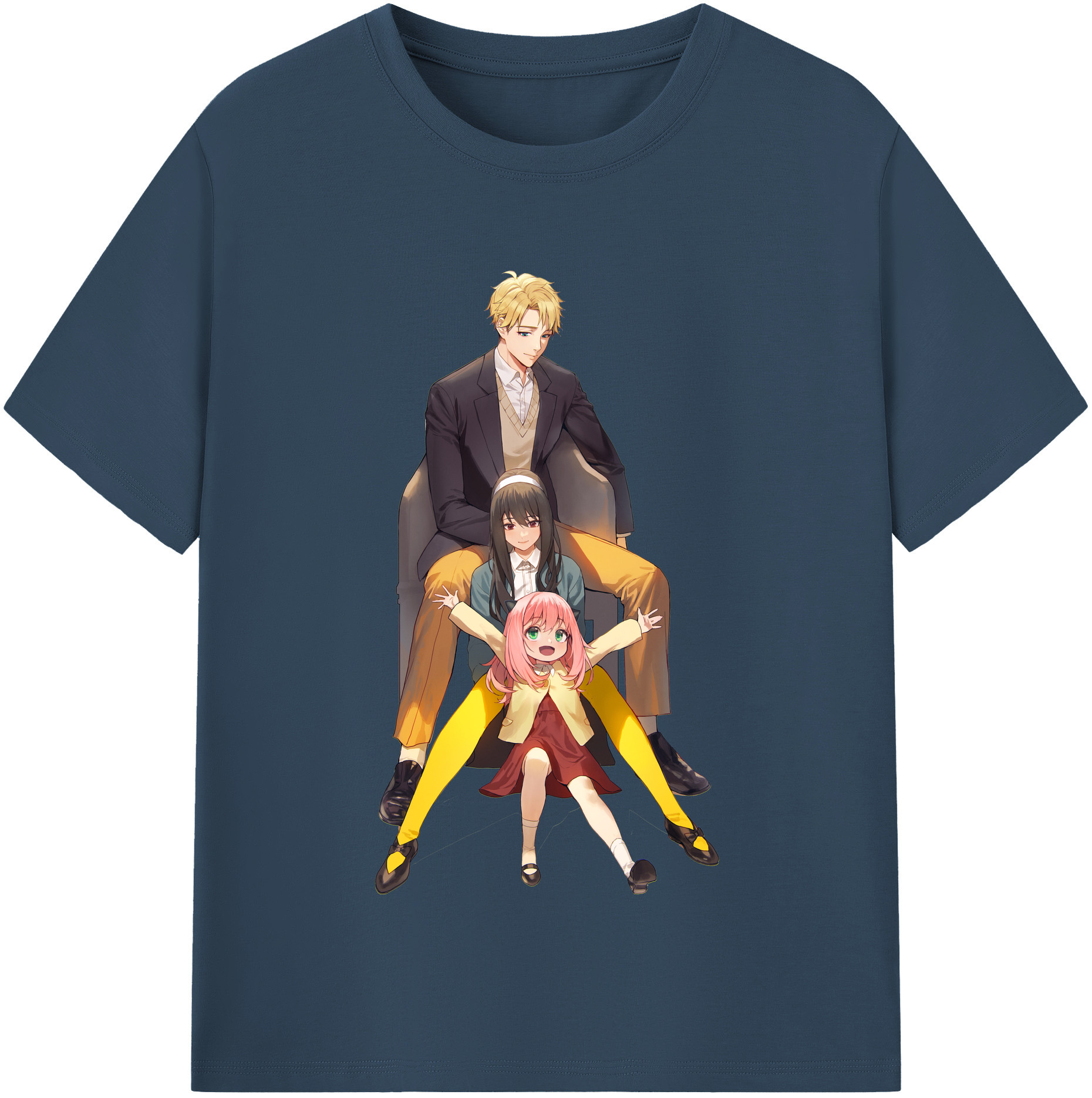 （画像用） SPY×FAMILY间谍家家酒 レディースカジュアルプリントTシャツ（綿100％）