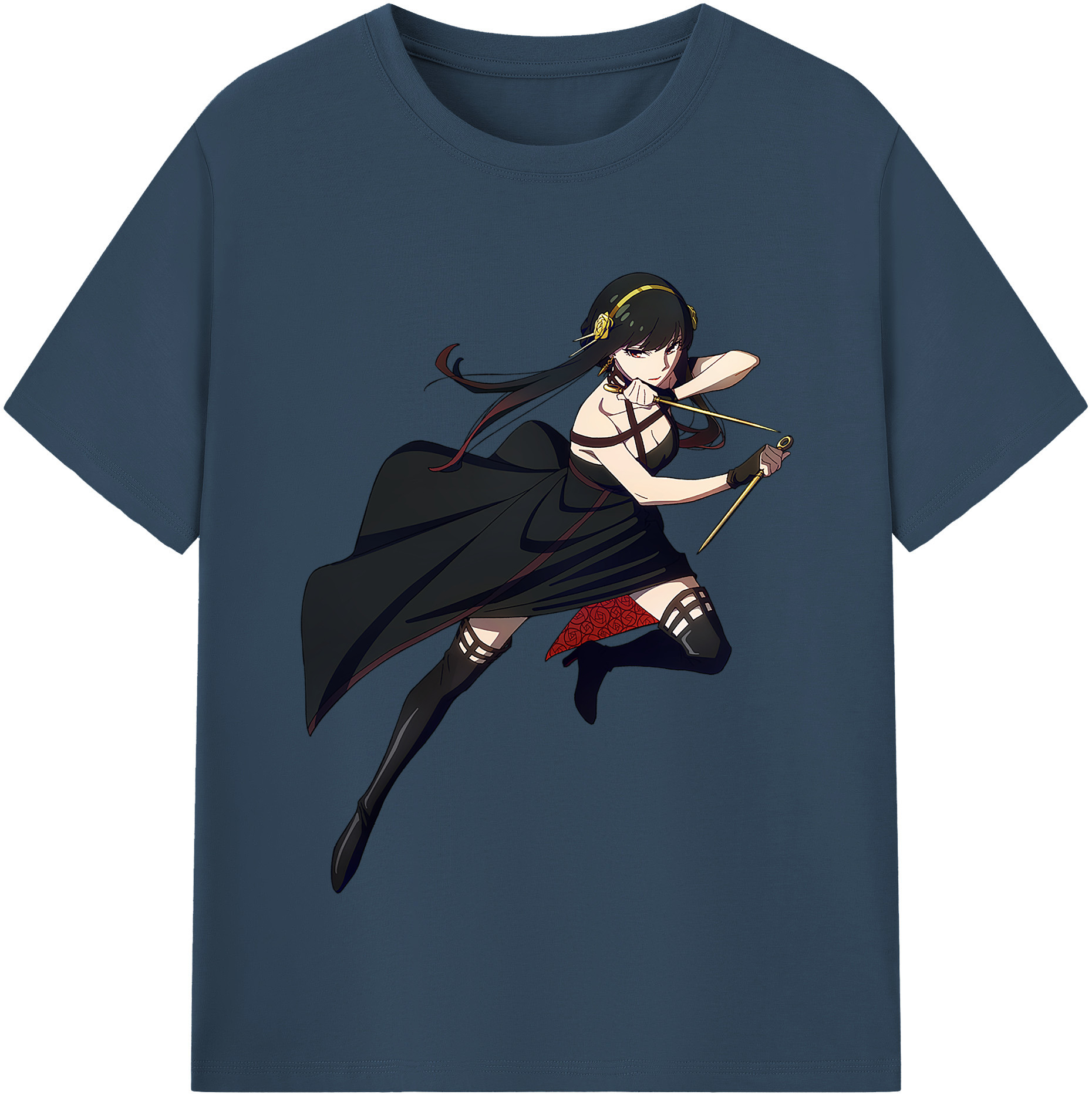 （画像用） SPY×FAMILY间谍家家酒 レディースカジュアルプリントTシャツ（綿100％）