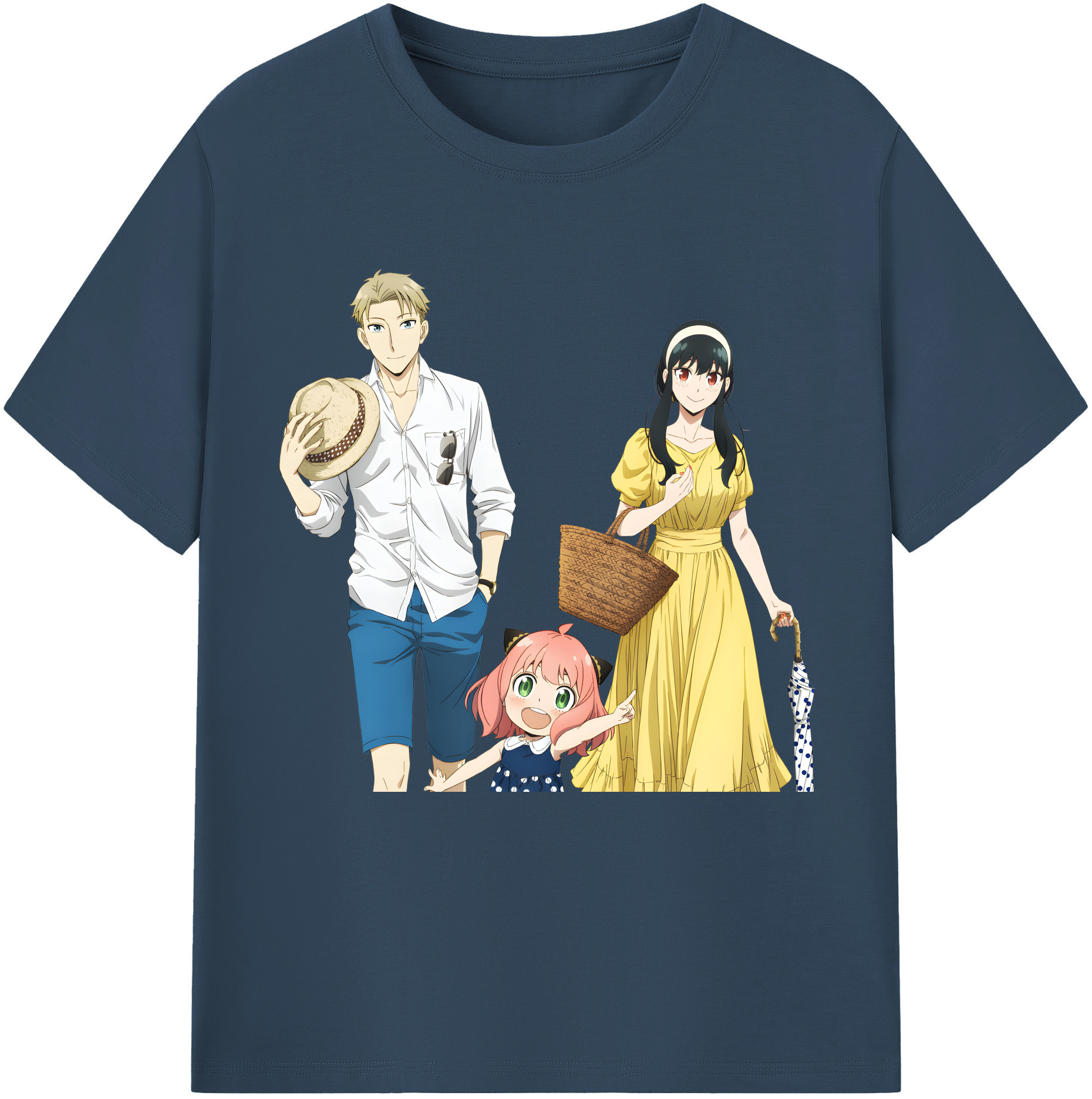 （画像用） SPY×FAMILY间谍家家酒 レディースカジュアルプリントTシャツ（綿100％）