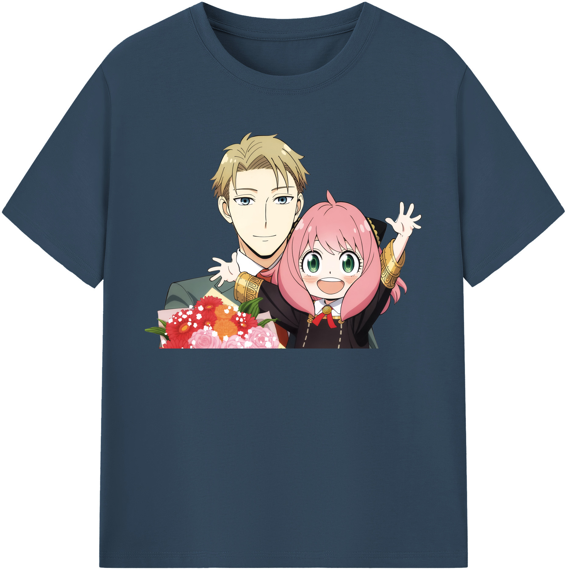 （画像用） SPY×FAMILY间谍家家酒 レディースカジュアルプリントTシャツ（綿100％）