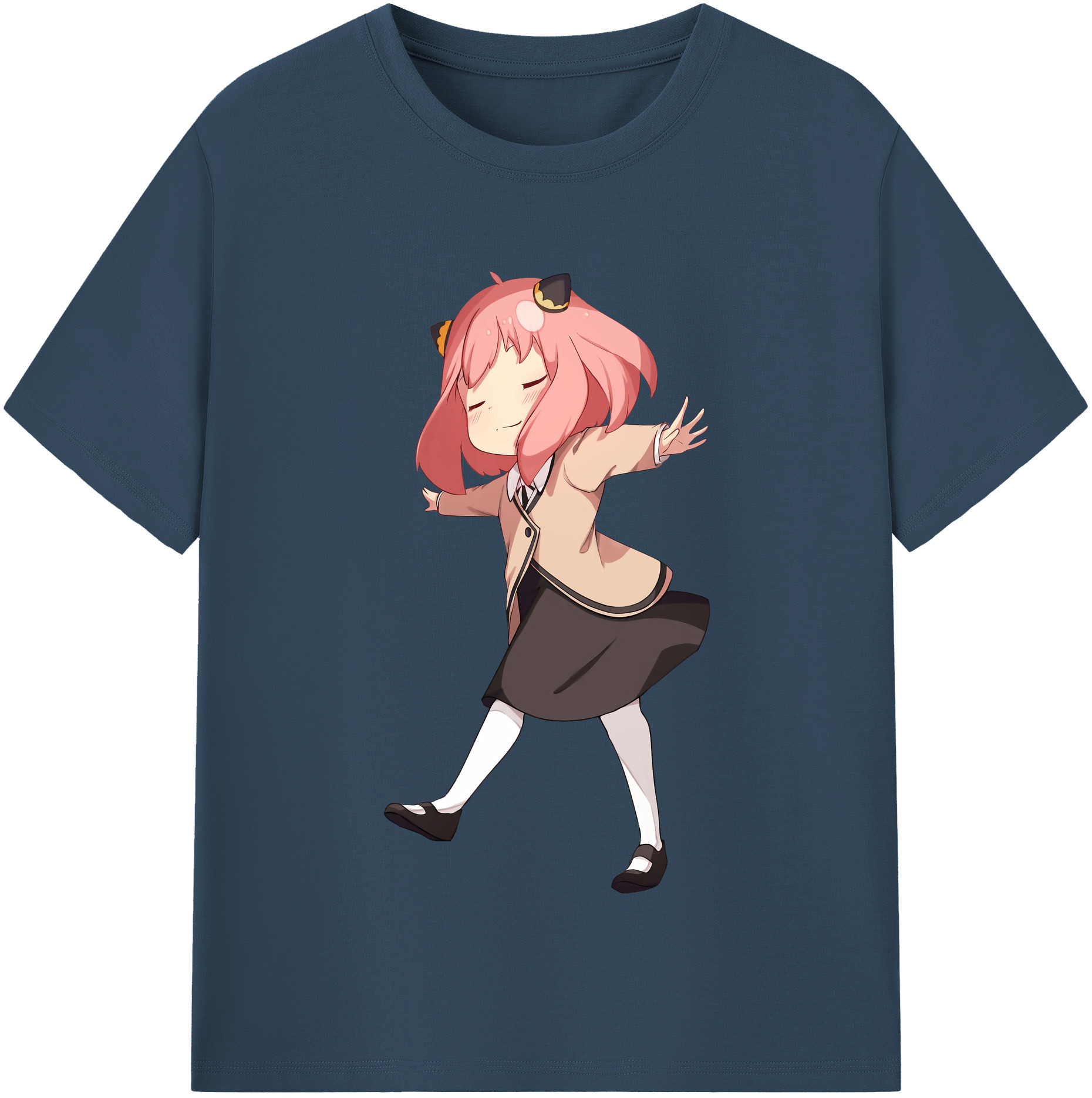 （画像用） SPY×FAMILY间谍家家酒 レディースカジュアルプリントTシャツ（綿100％）