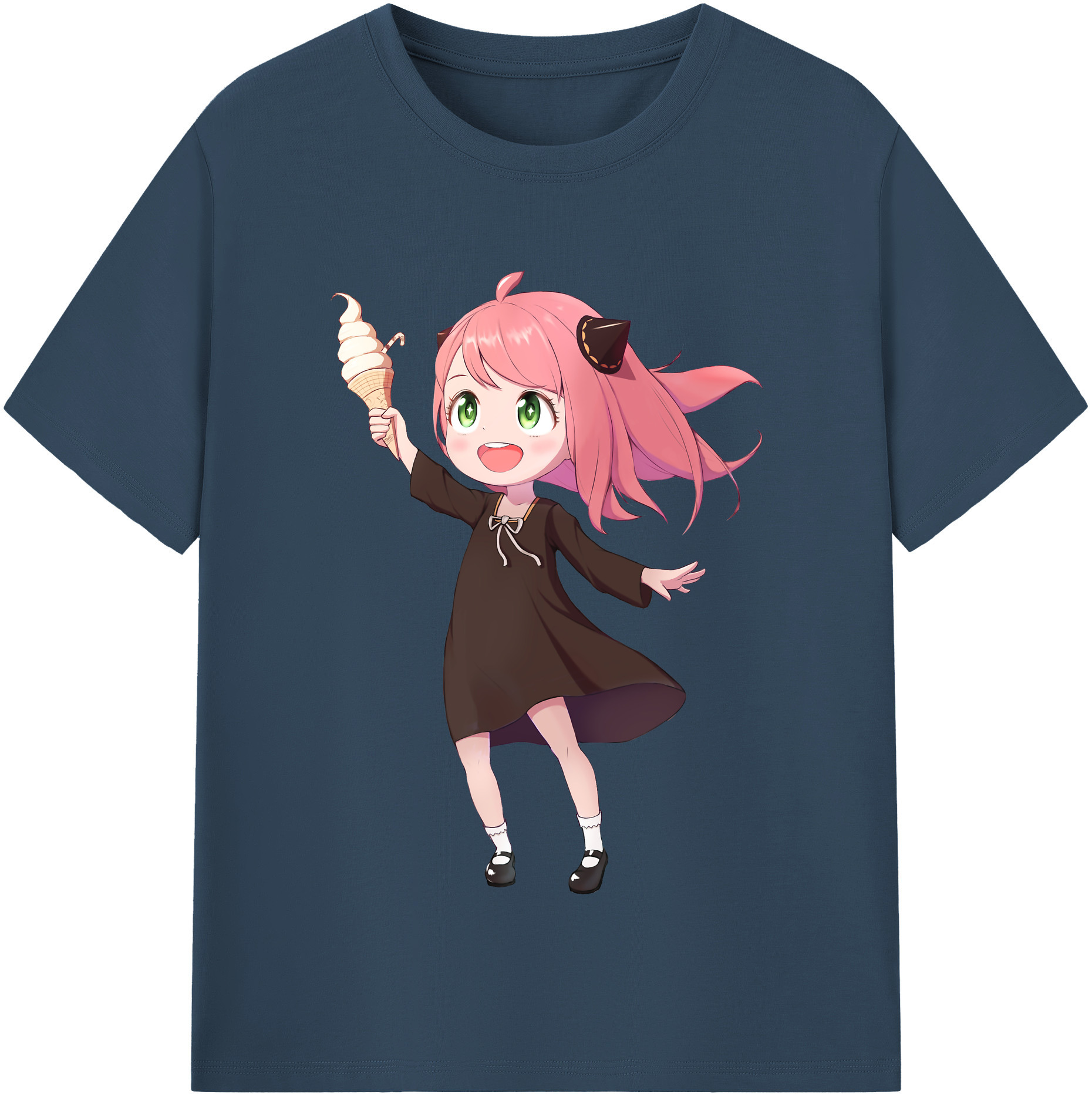 （画像用） SPY×FAMILY间谍家家酒 レディースカジュアルプリントTシャツ（綿100％）