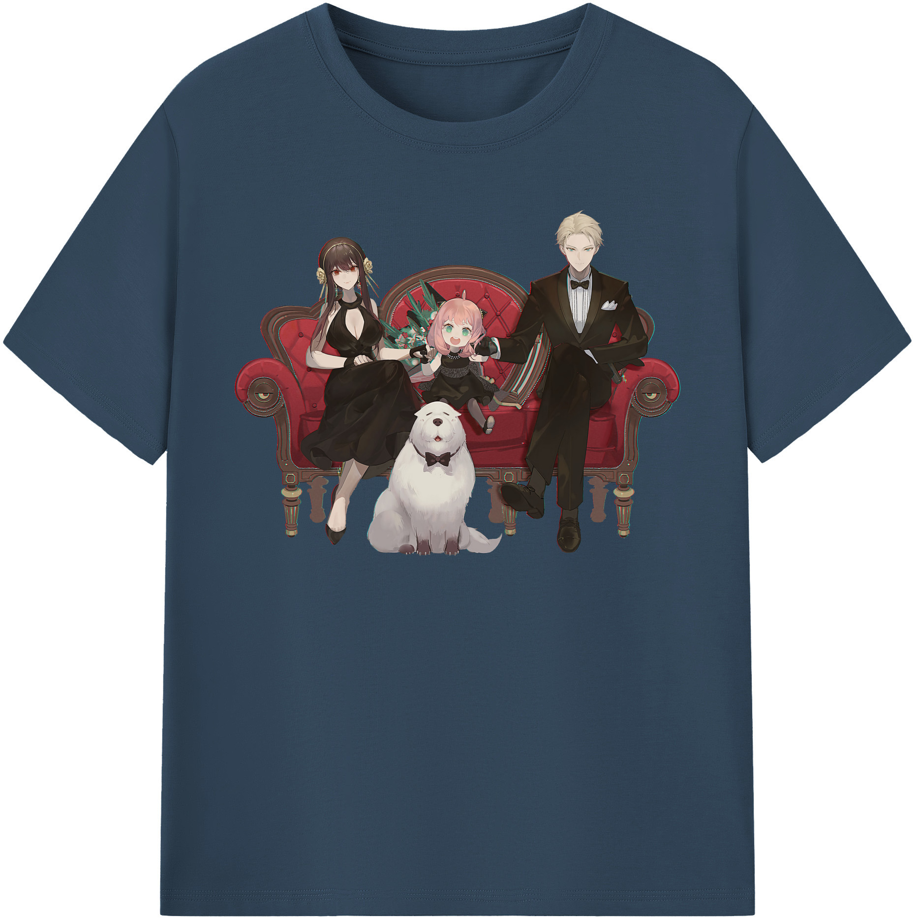 （画像用） SPY×FAMILY间谍家家酒 レディースカジュアルプリントTシャツ（綿100％）