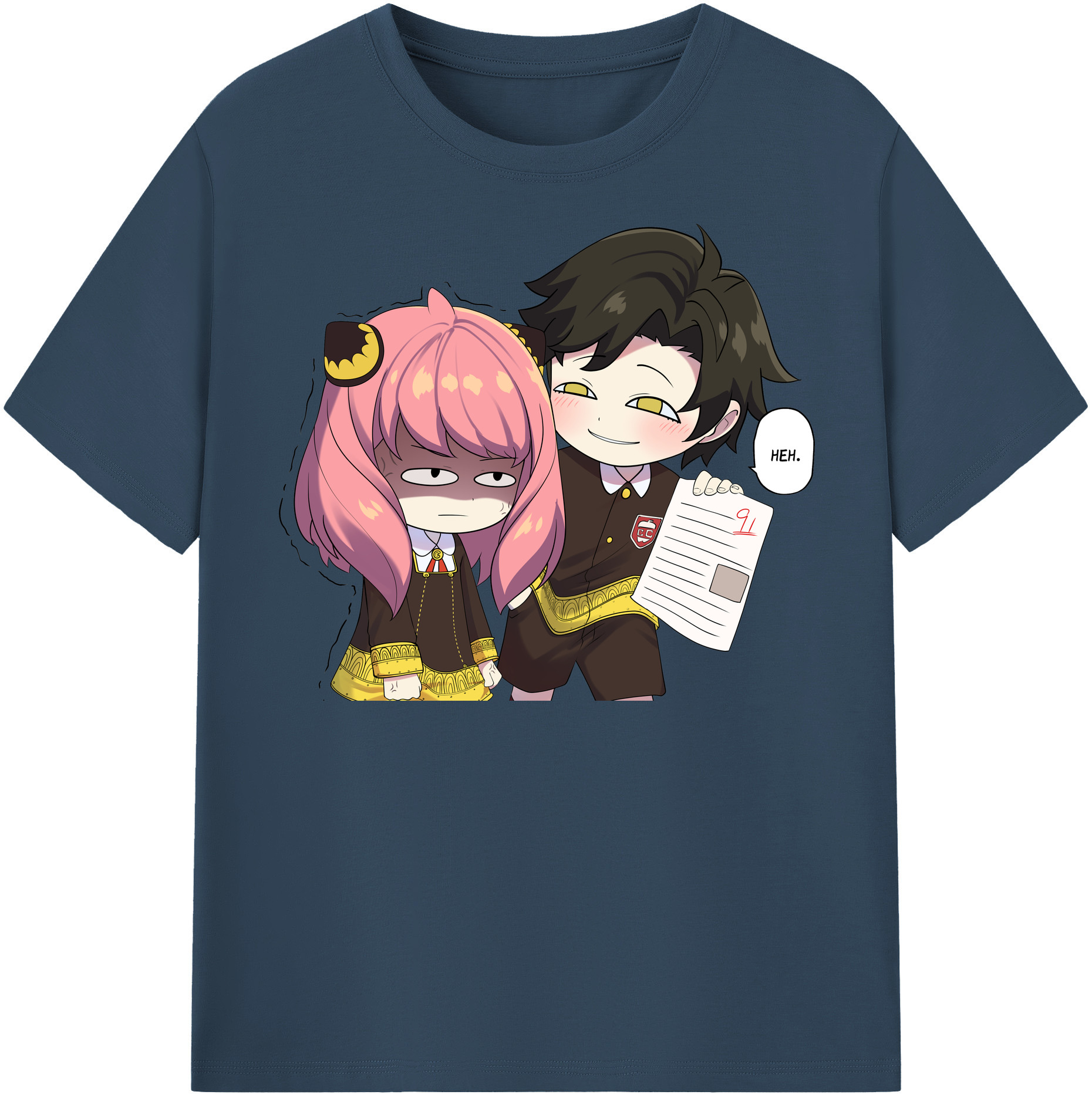 （画像用） SPY×FAMILY间谍家家酒 レディースカジュアルプリントTシャツ（綿100％）
