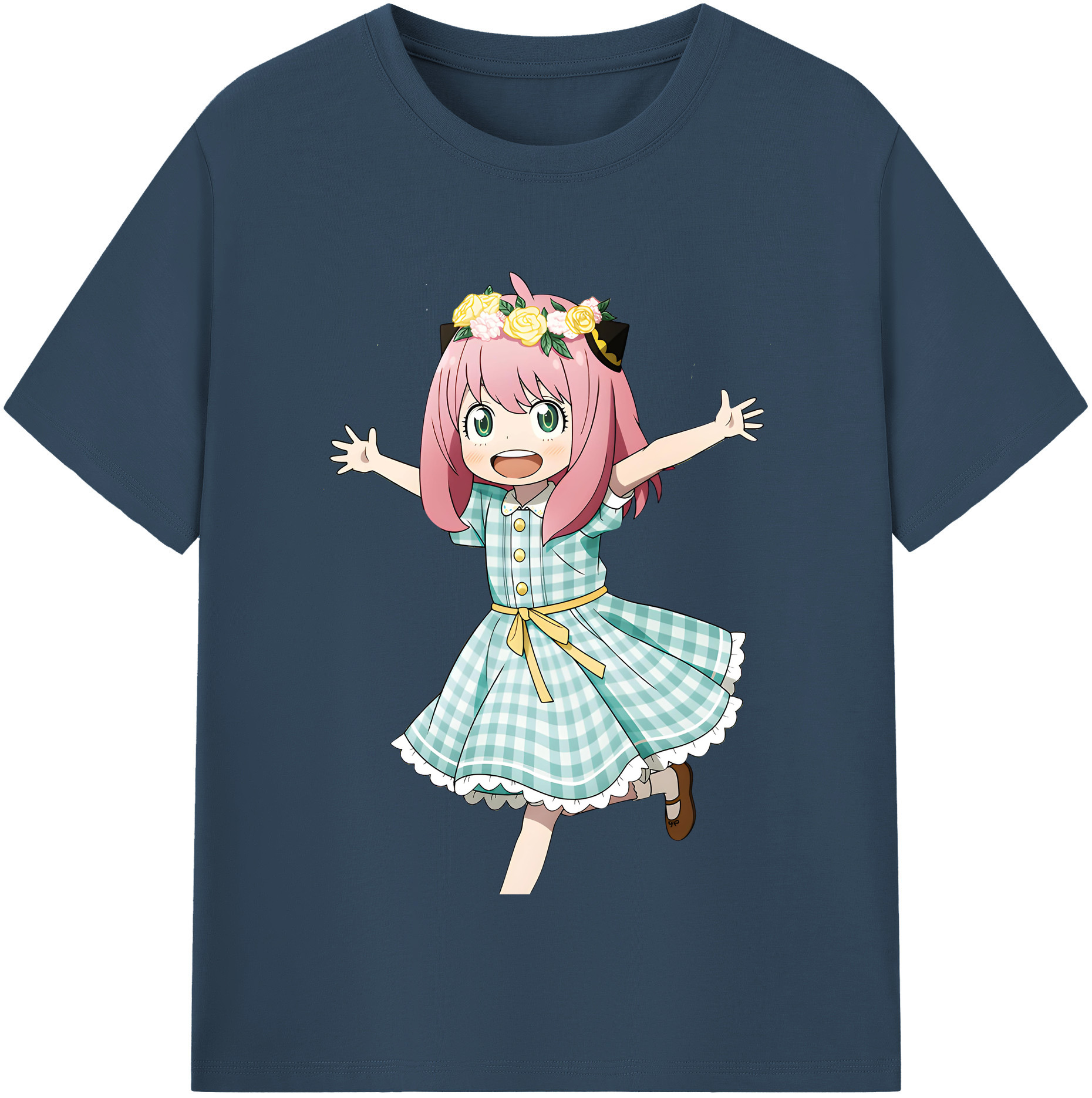 （画像用） SPY×FAMILY间谍家家酒 レディースカジュアルプリントTシャツ（綿100％）