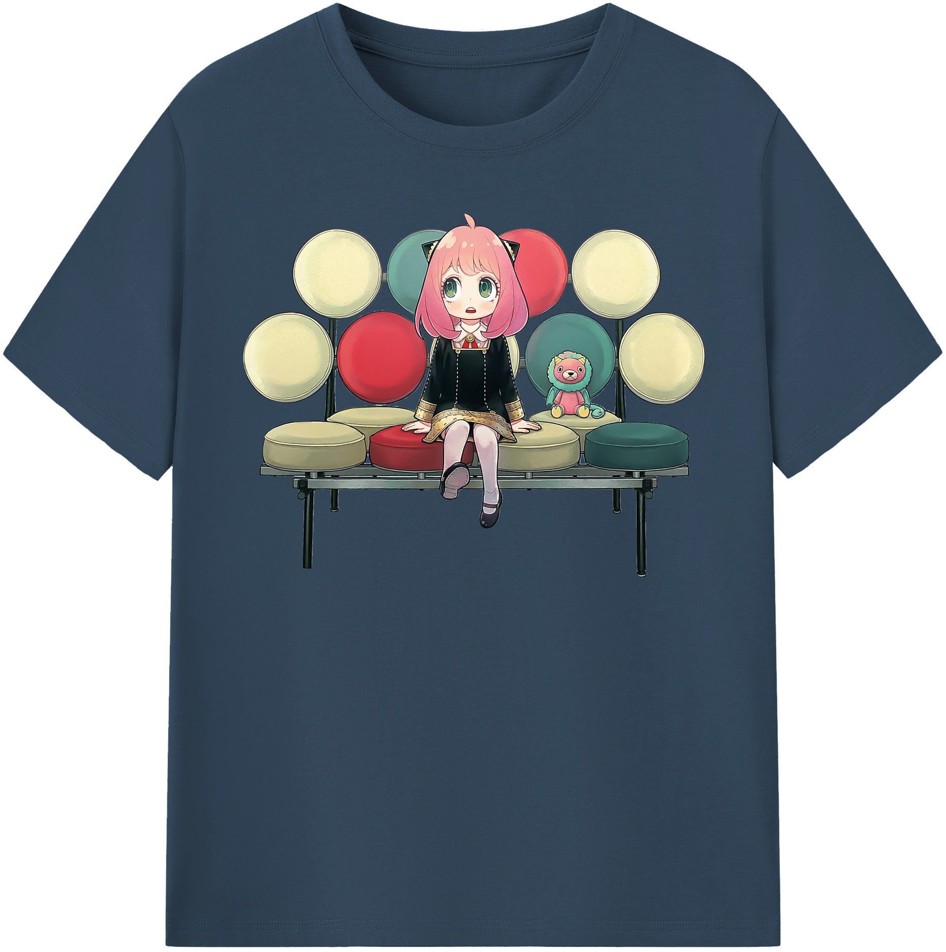 （画像用） SPY×FAMILY间谍家家酒 レディースカジュアルプリントTシャツ（綿100％）