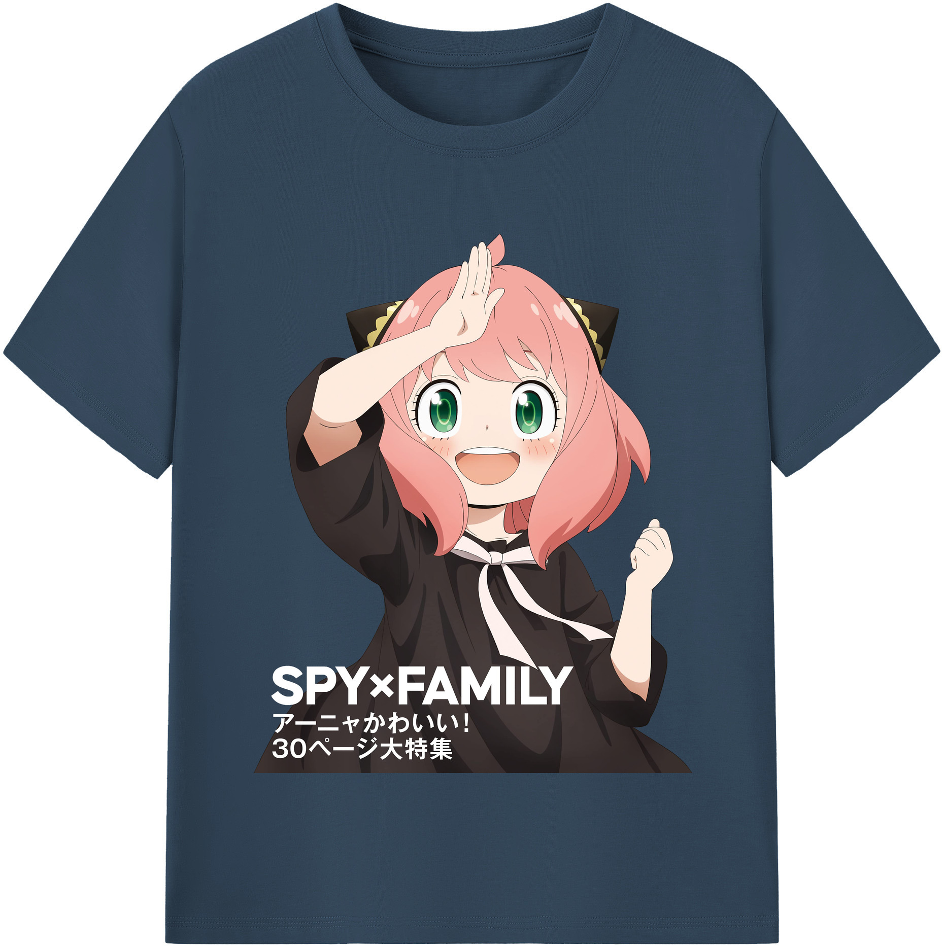 （画像用） SPY×FAMILY间谍家家酒 レディースカジュアルプリントTシャツ（綿100％）