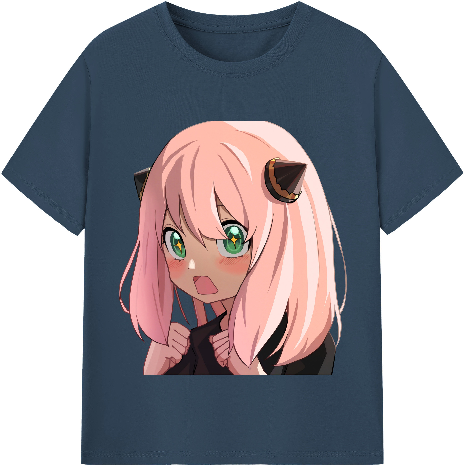 （画像用） SPY×FAMILY间谍家家酒 レディースカジュアルプリントTシャツ（綿100％）