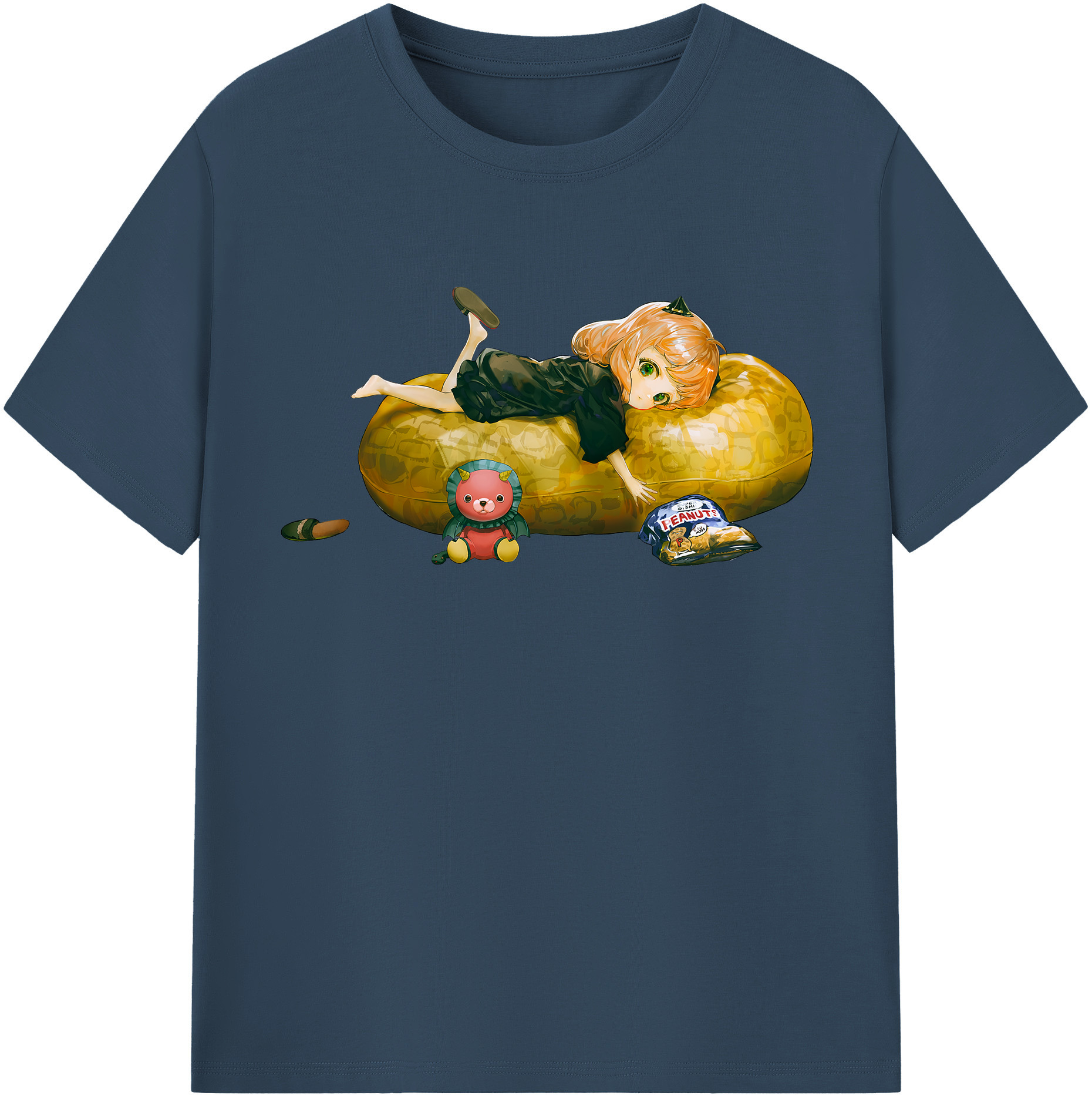 （画像用） SPY×FAMILY间谍家家酒 レディースカジュアルプリントTシャツ（綿100％）