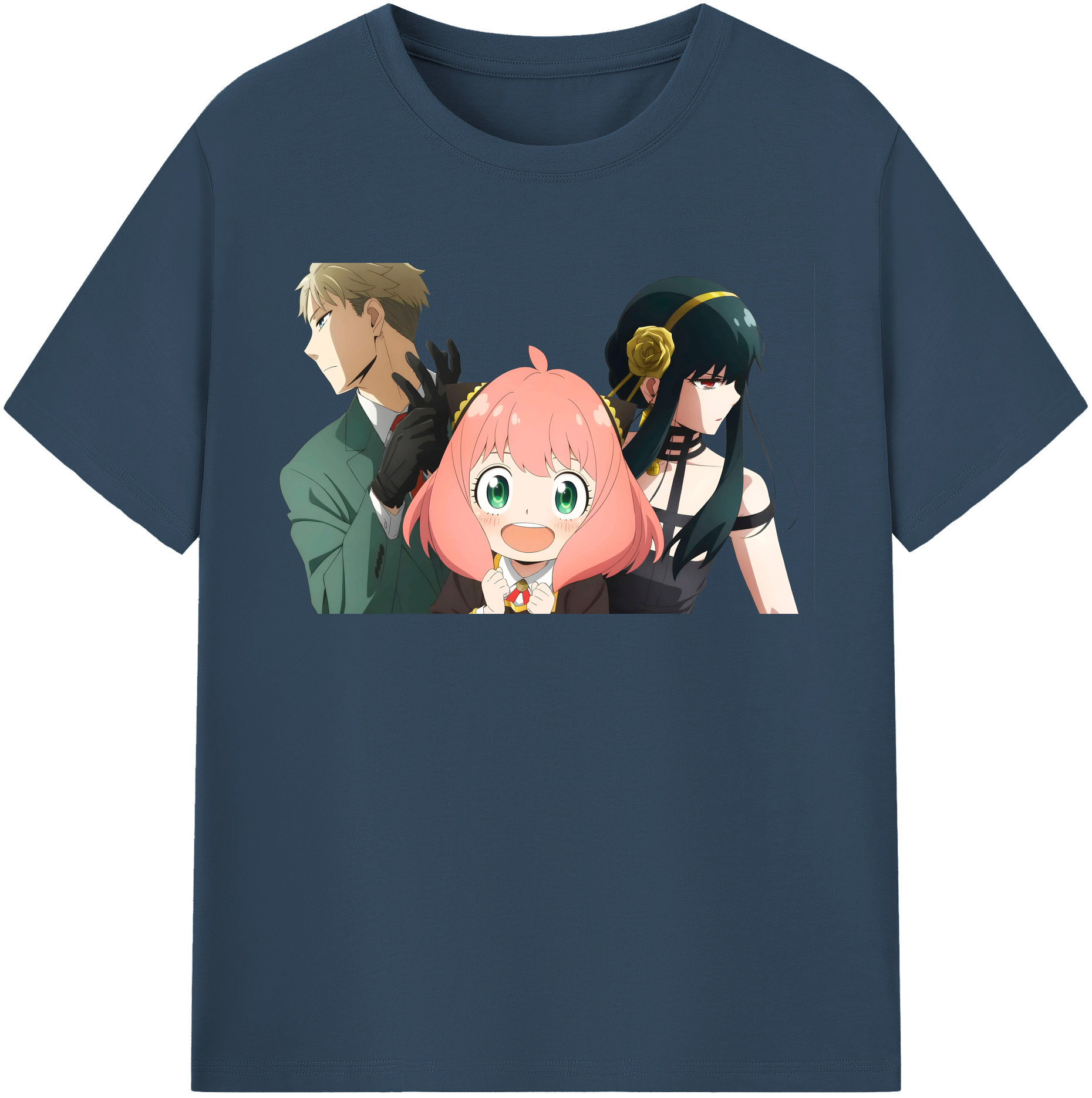 （画像用） SPY×FAMILY间谍家家酒 レディースカジュアルプリントTシャツ（綿100％）