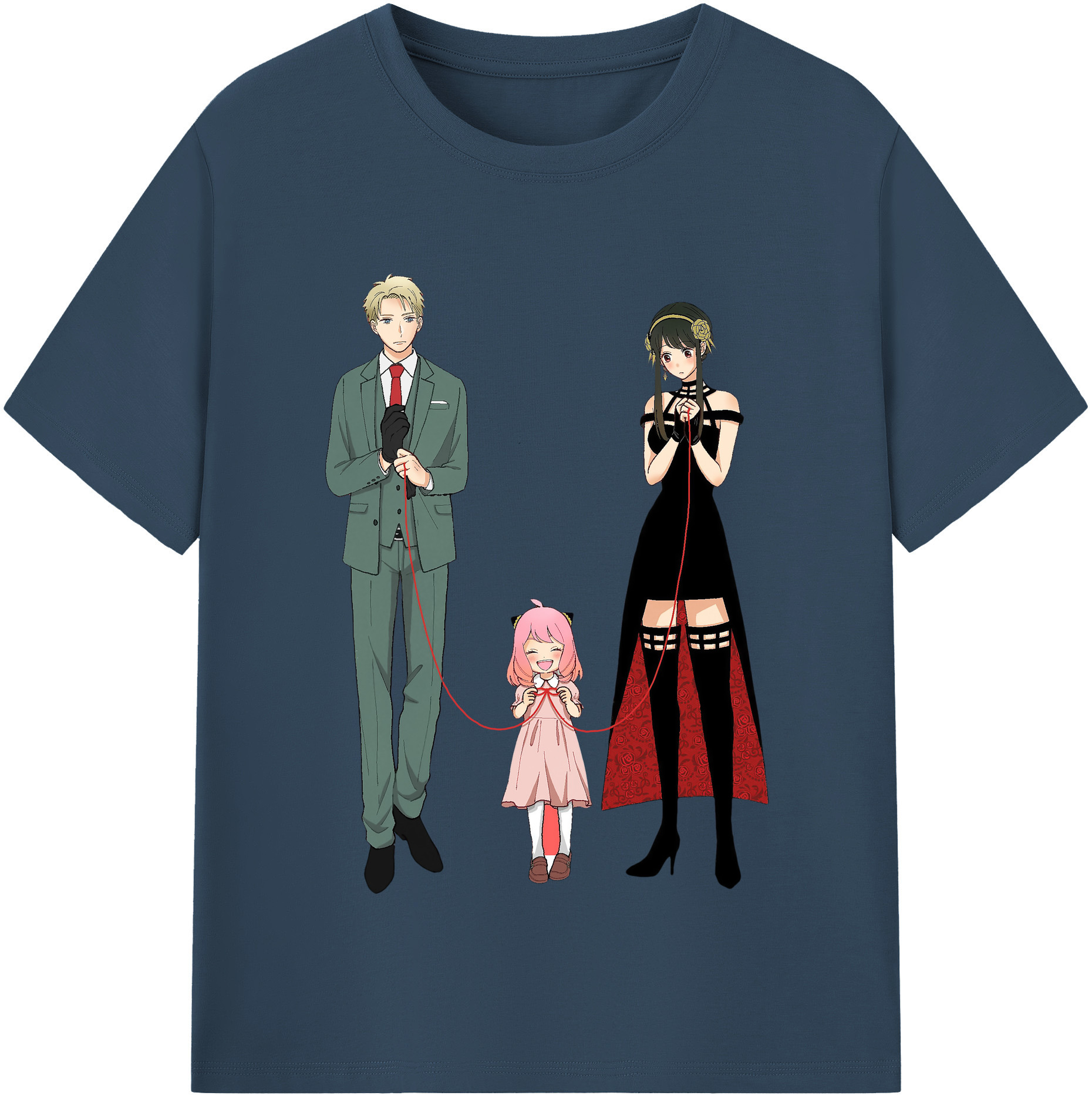 （画像用） SPY×FAMILY间谍家家酒 レディースカジュアルプリントTシャツ（綿100％）