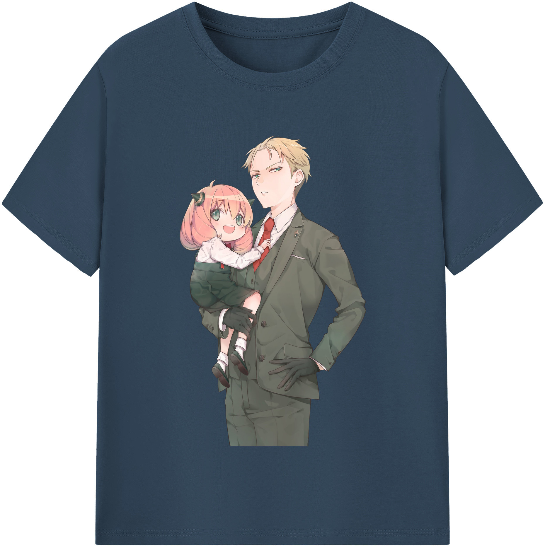 （画像用） SPY×FAMILY间谍家家酒 レディースカジュアルプリントTシャツ（綿100％）