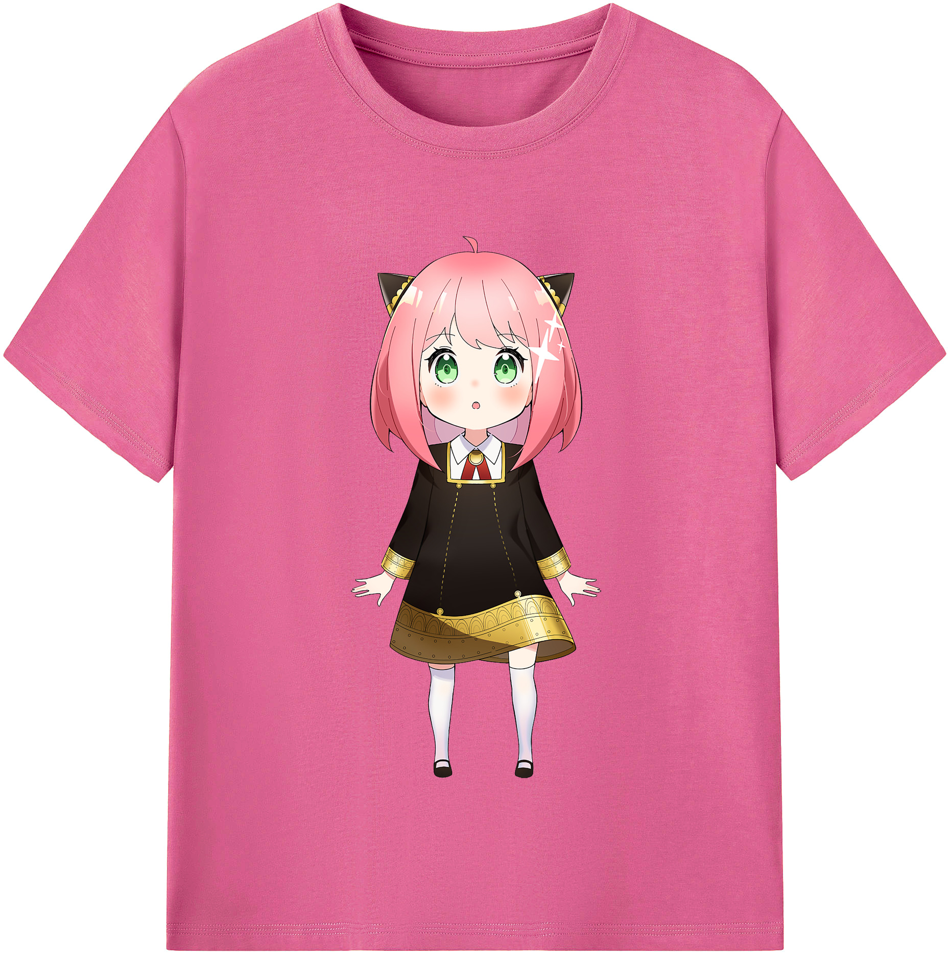 （画像用） SPY×FAMILY间谍家家酒 レディースカジュアルプリントTシャツ（綿100％）