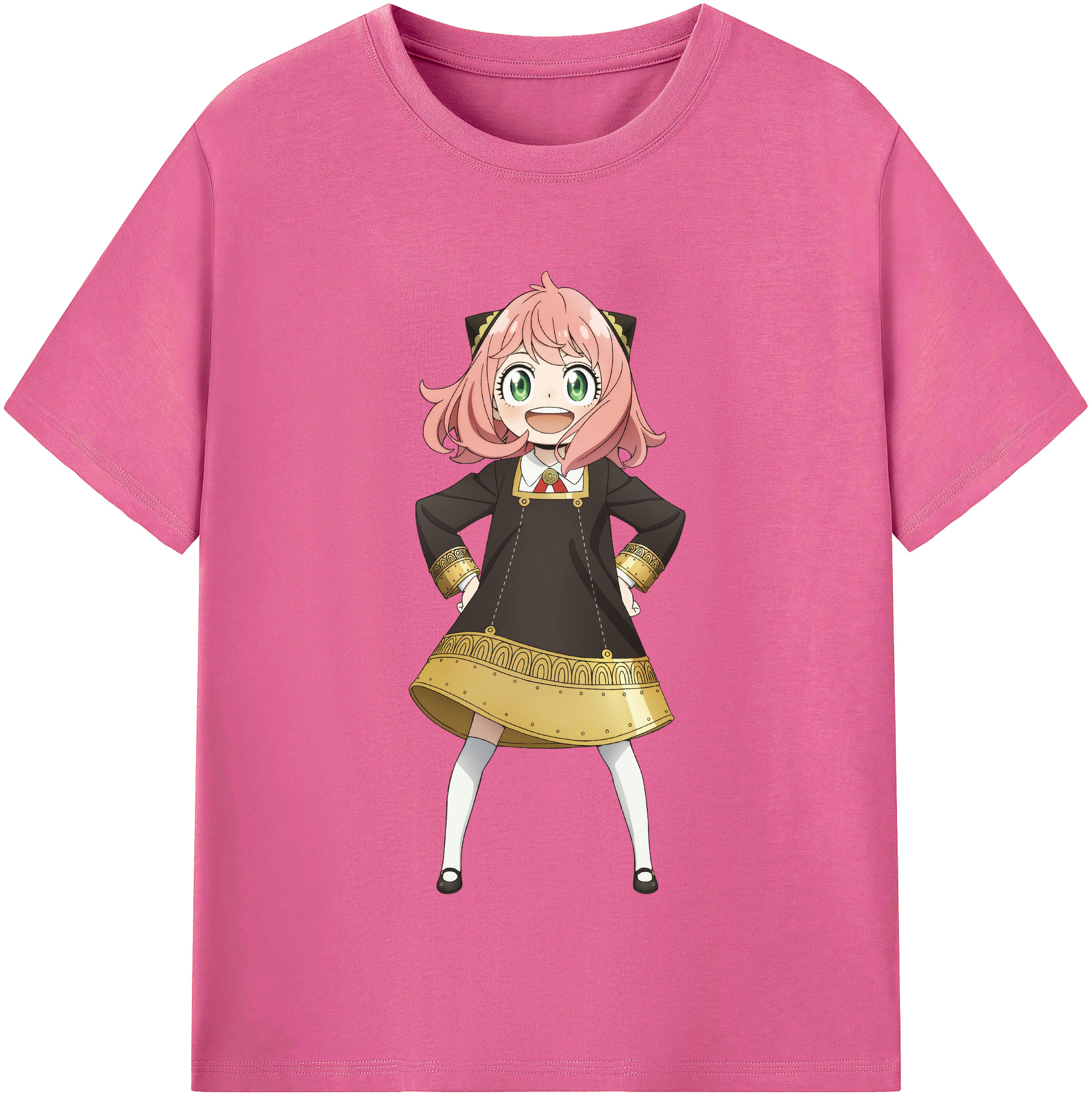 （画像用） SPY×FAMILY间谍家家酒 レディースカジュアルプリントTシャツ（綿100％）