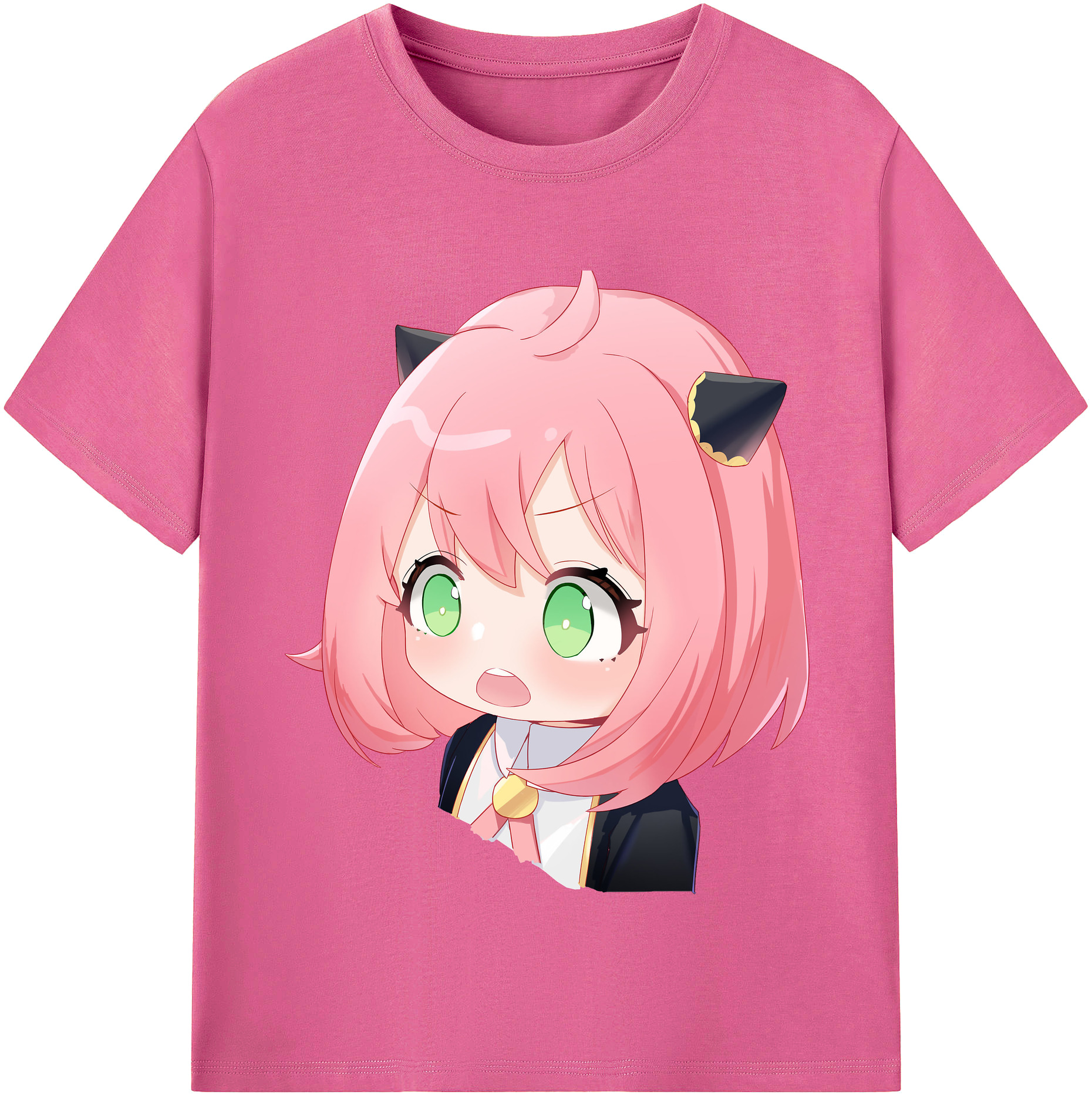 （画像用） SPY×FAMILY间谍家家酒 レディースカジュアルプリントTシャツ（綿100％）