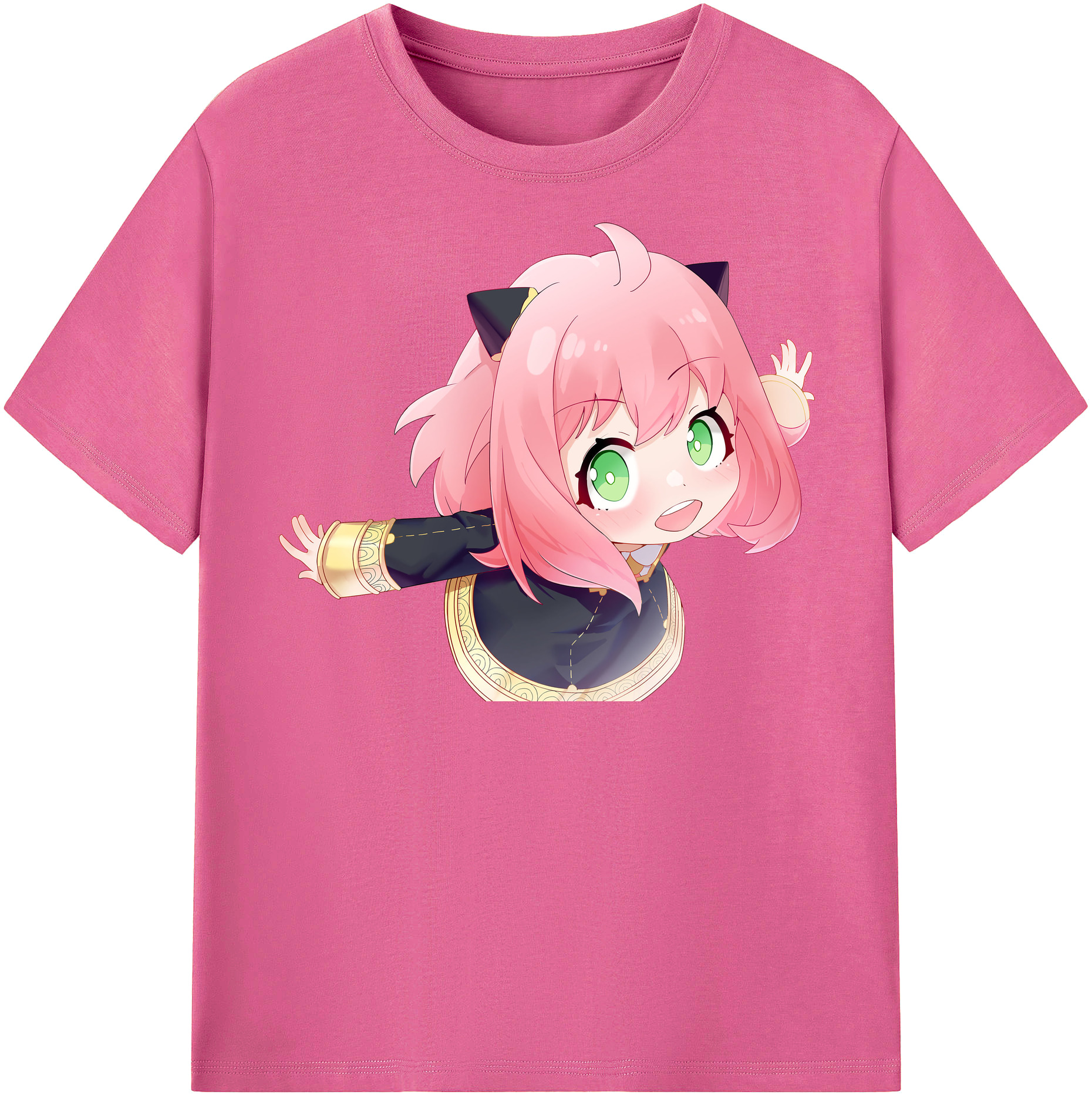 （画像用） SPY×FAMILY间谍家家酒 レディースカジュアルプリントTシャツ（綿100％）