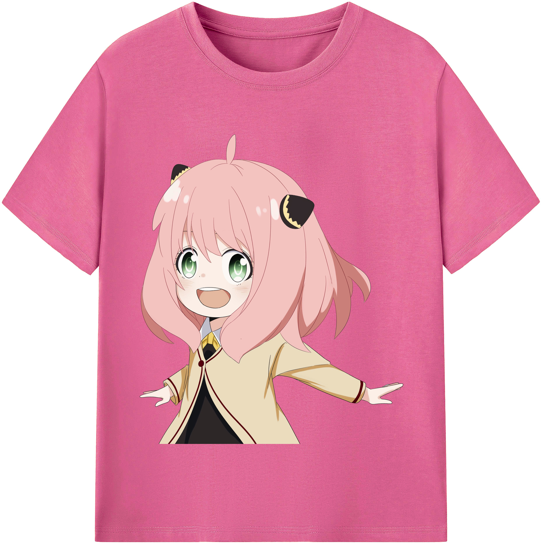 （画像用） SPY×FAMILY间谍家家酒 レディースカジュアルプリントTシャツ（綿100％）