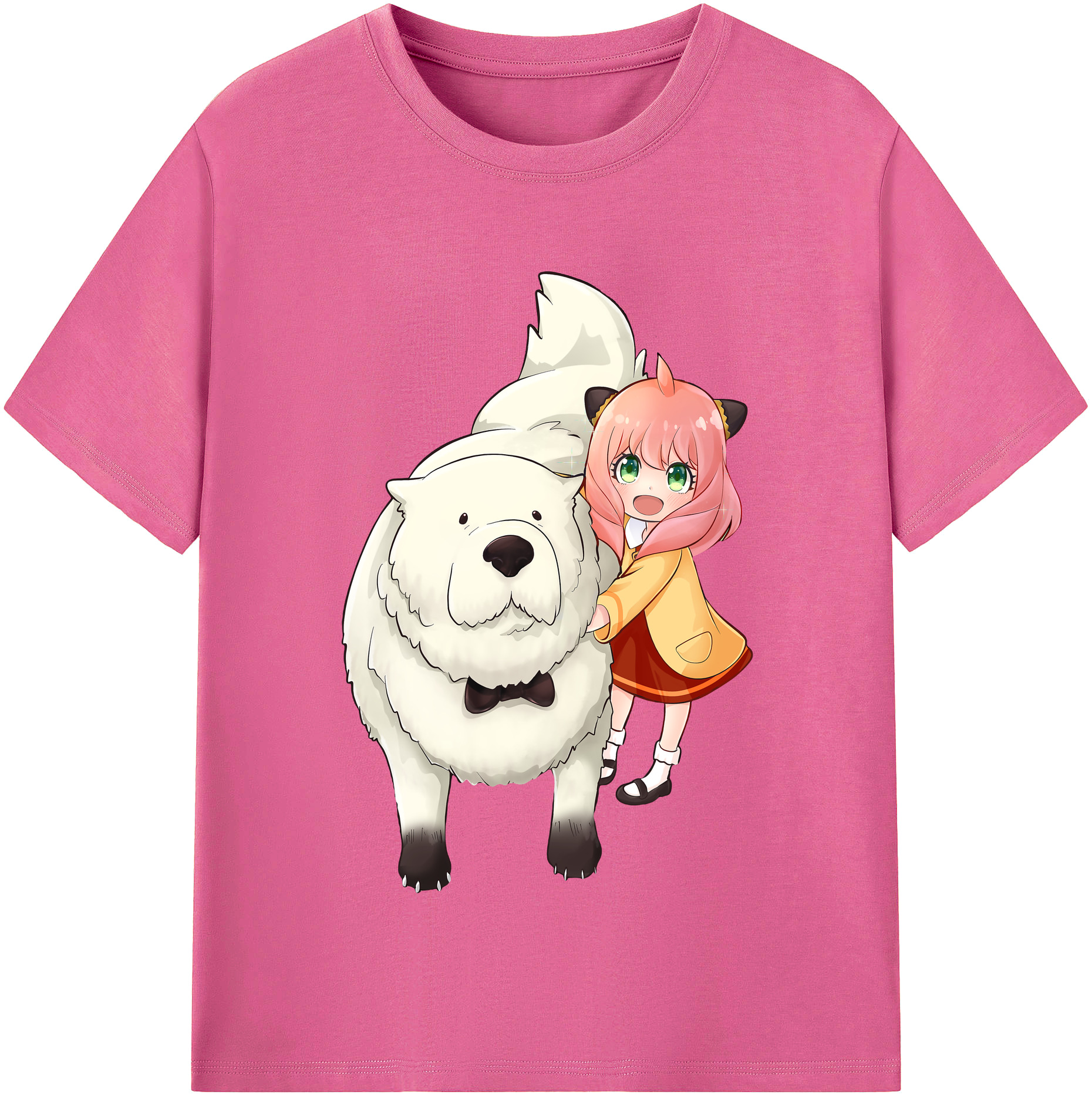 （画像用） SPY×FAMILY间谍家家酒 レディースカジュアルプリントTシャツ（綿100％）