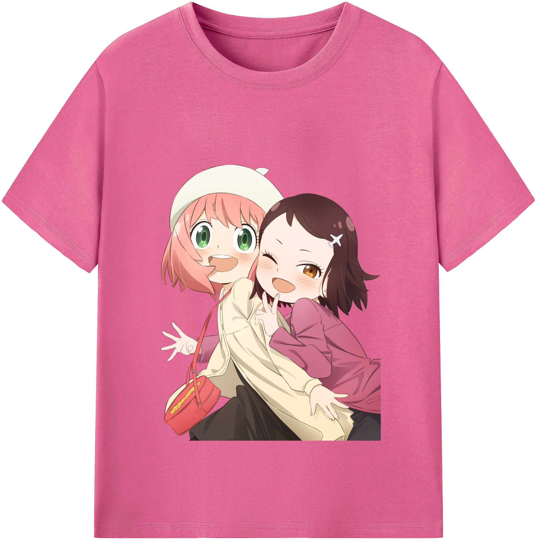 （画像用） SPY×FAMILY间谍家家酒 レディースカジュアルプリントTシャツ（綿100％）