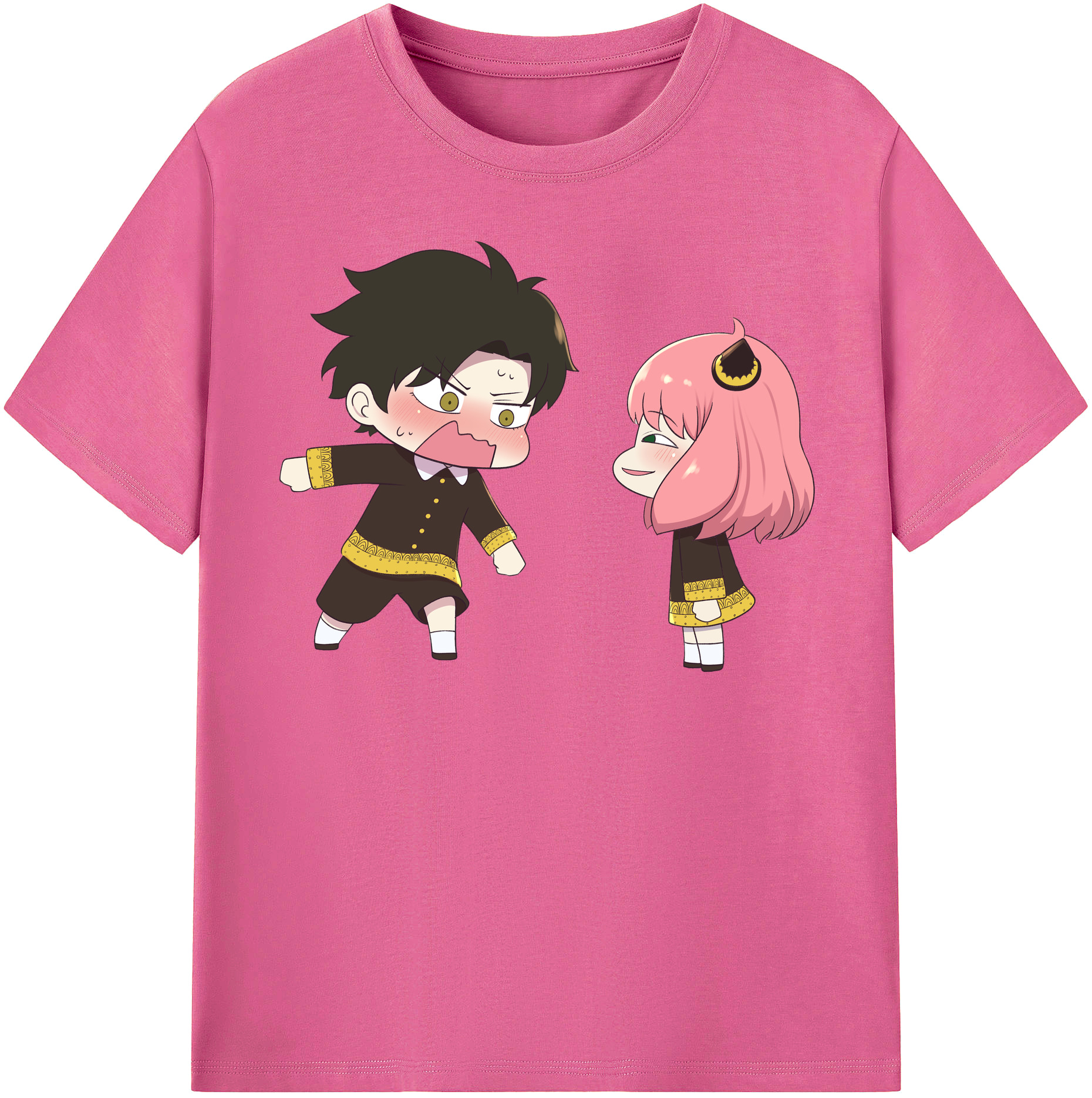 （画像用） SPY×FAMILY间谍家家酒 レディースカジュアルプリントTシャツ（綿100％）