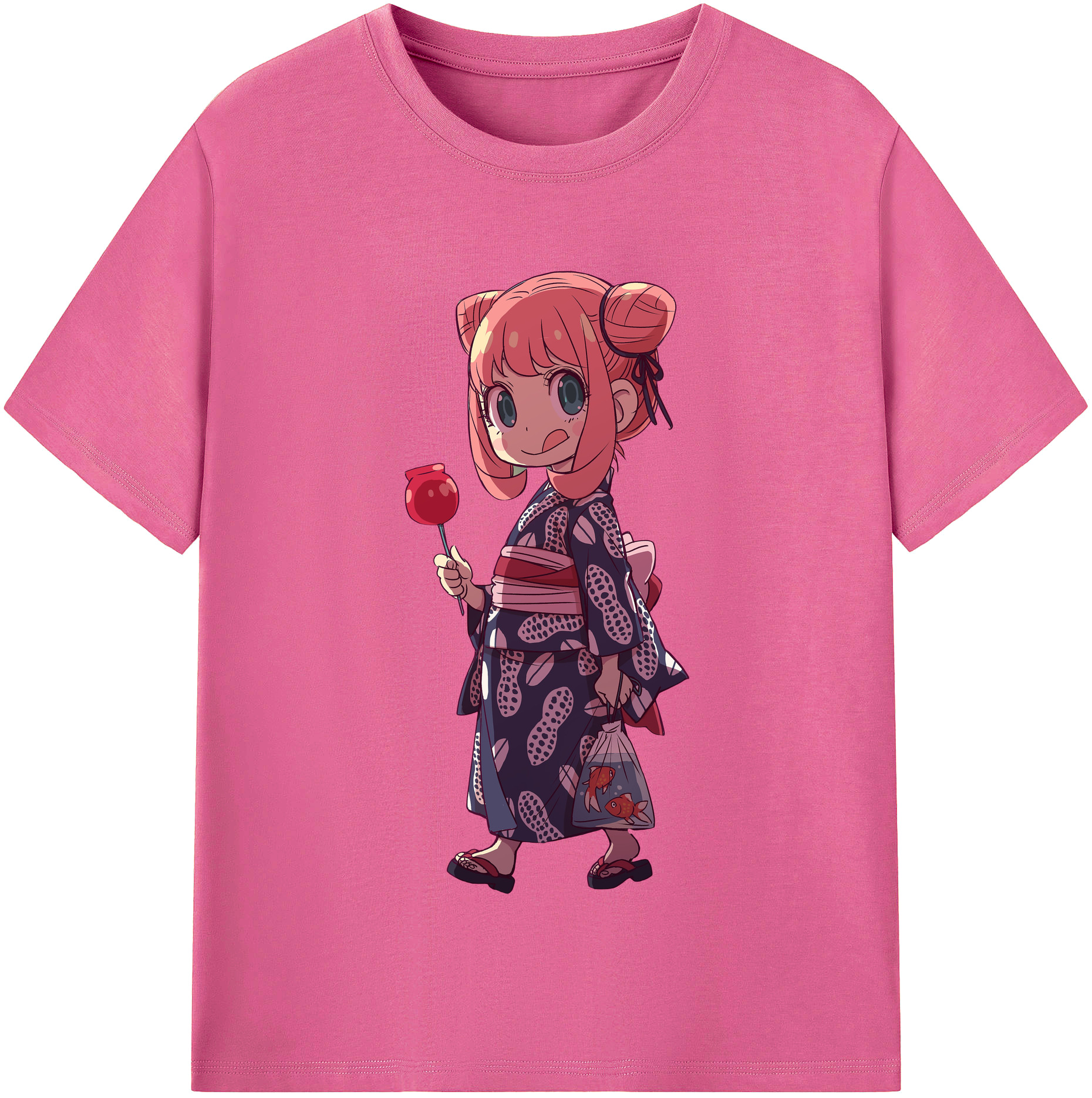 （画像用） SPY×FAMILY间谍家家酒 レディースカジュアルプリントTシャツ（綿100％）