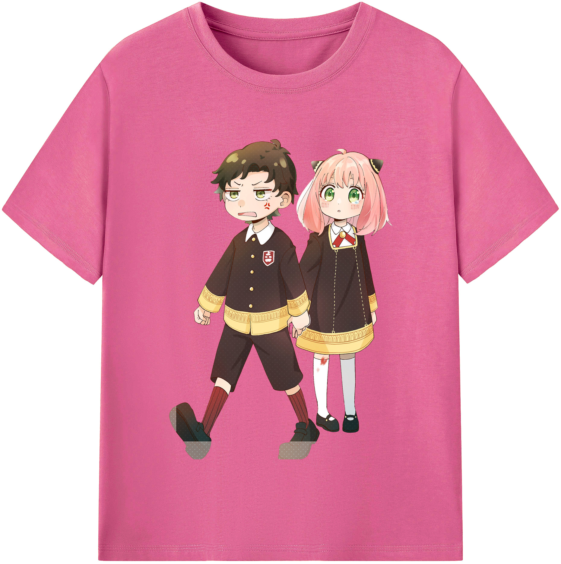（画像用） SPY×FAMILY间谍家家酒 レディースカジュアルプリントTシャツ（綿100％）