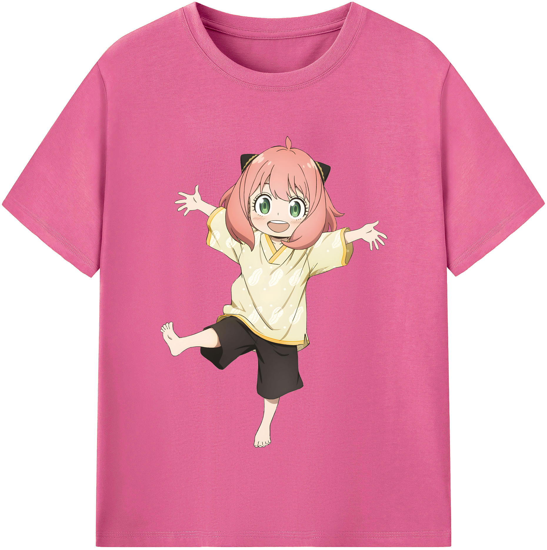 （画像用） SPY×FAMILY间谍家家酒 レディースカジュアルプリントTシャツ（綿100％）