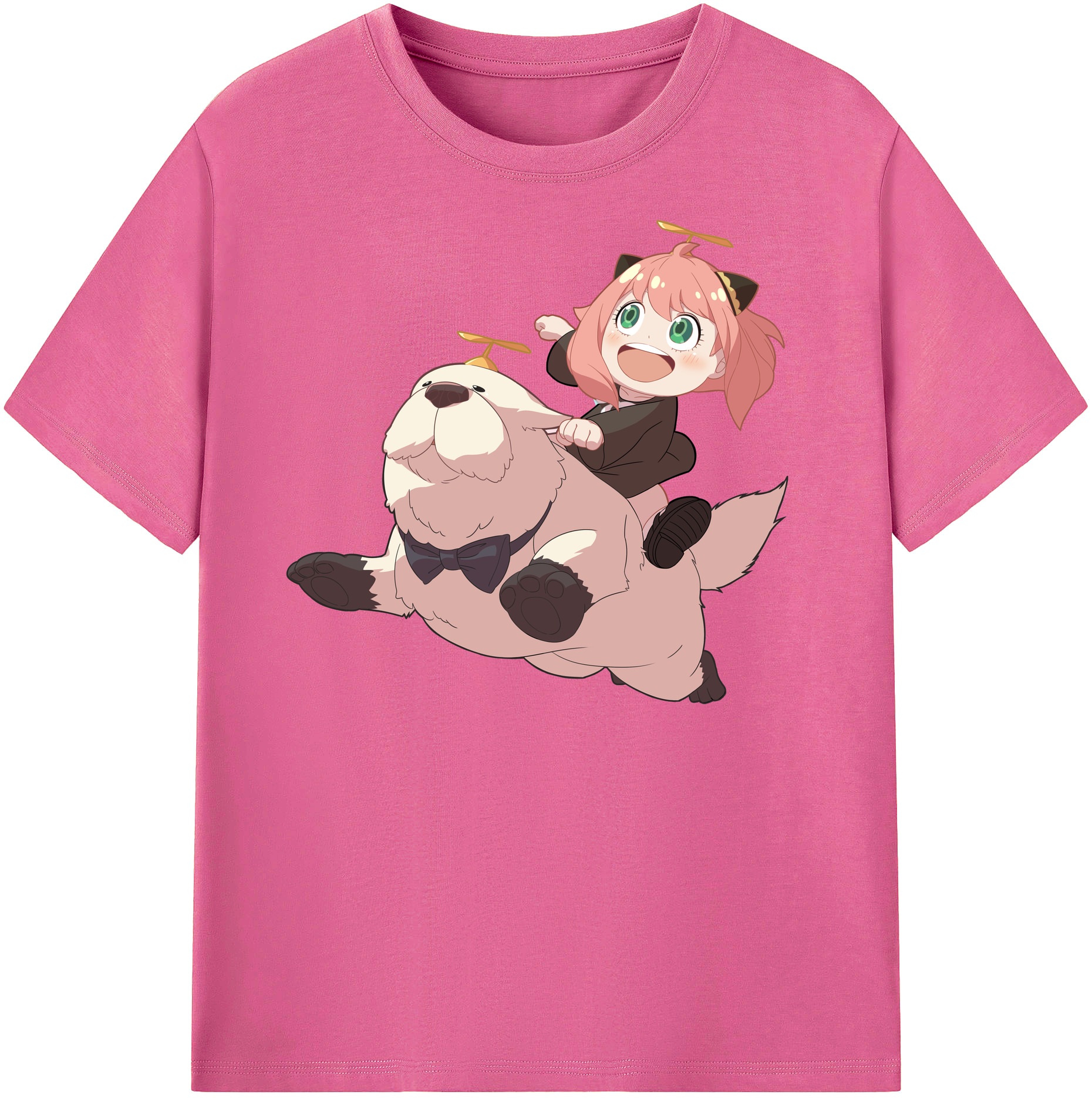 （画像用） SPY×FAMILY间谍家家酒 レディースカジュアルプリントTシャツ（綿100％）