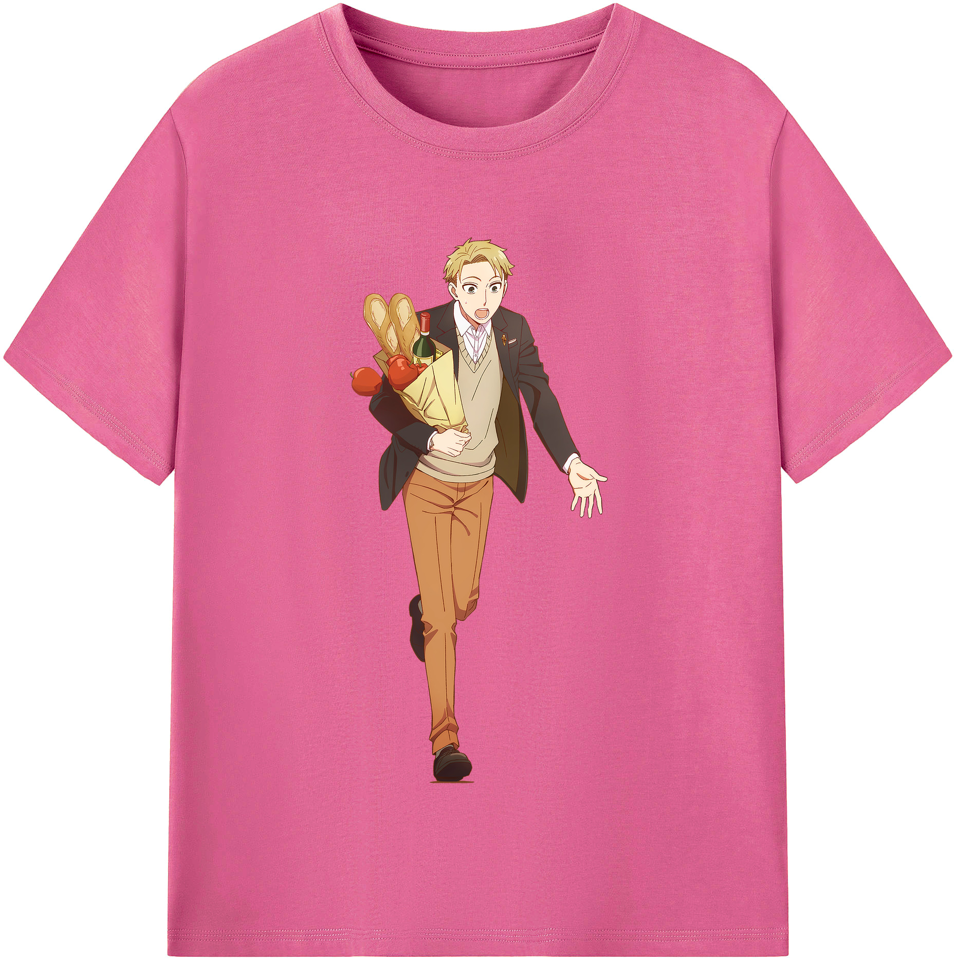 （画像用） SPY×FAMILY间谍家家酒 レディースカジュアルプリントTシャツ（綿100％）