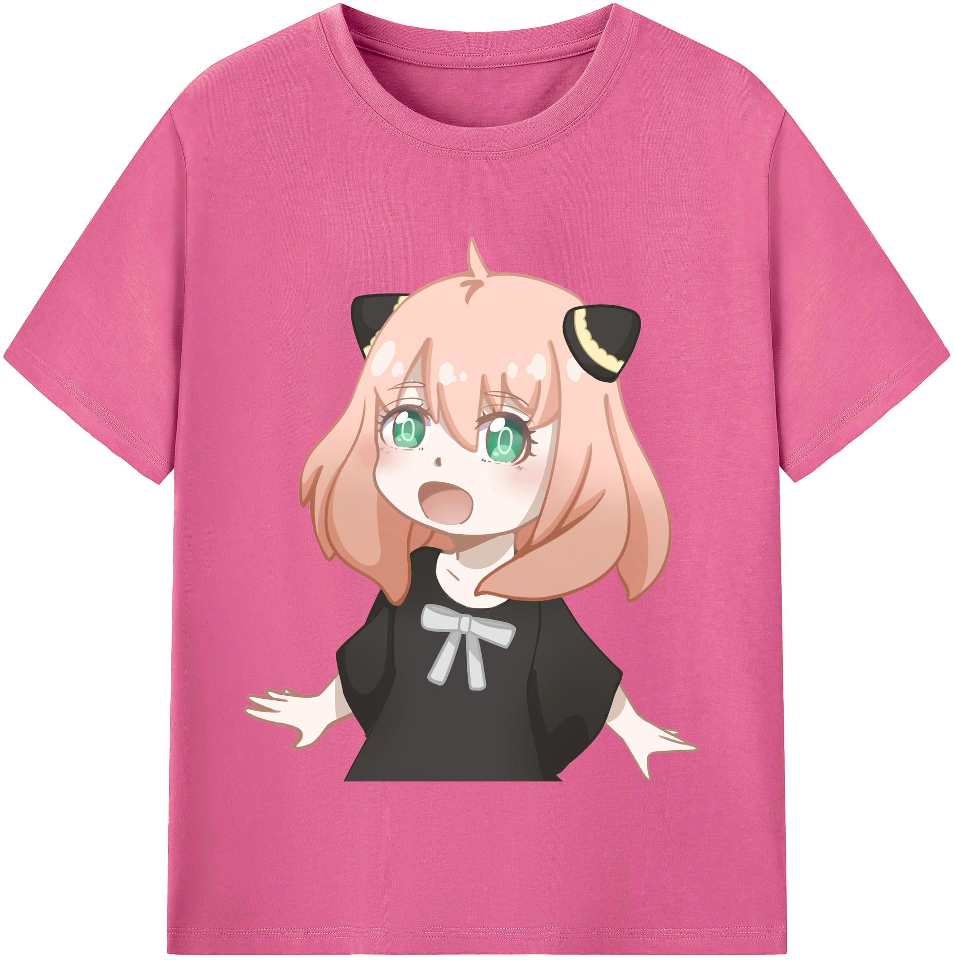 （画像用） SPY×FAMILY间谍家家酒 レディースカジュアルプリントTシャツ（綿100％）