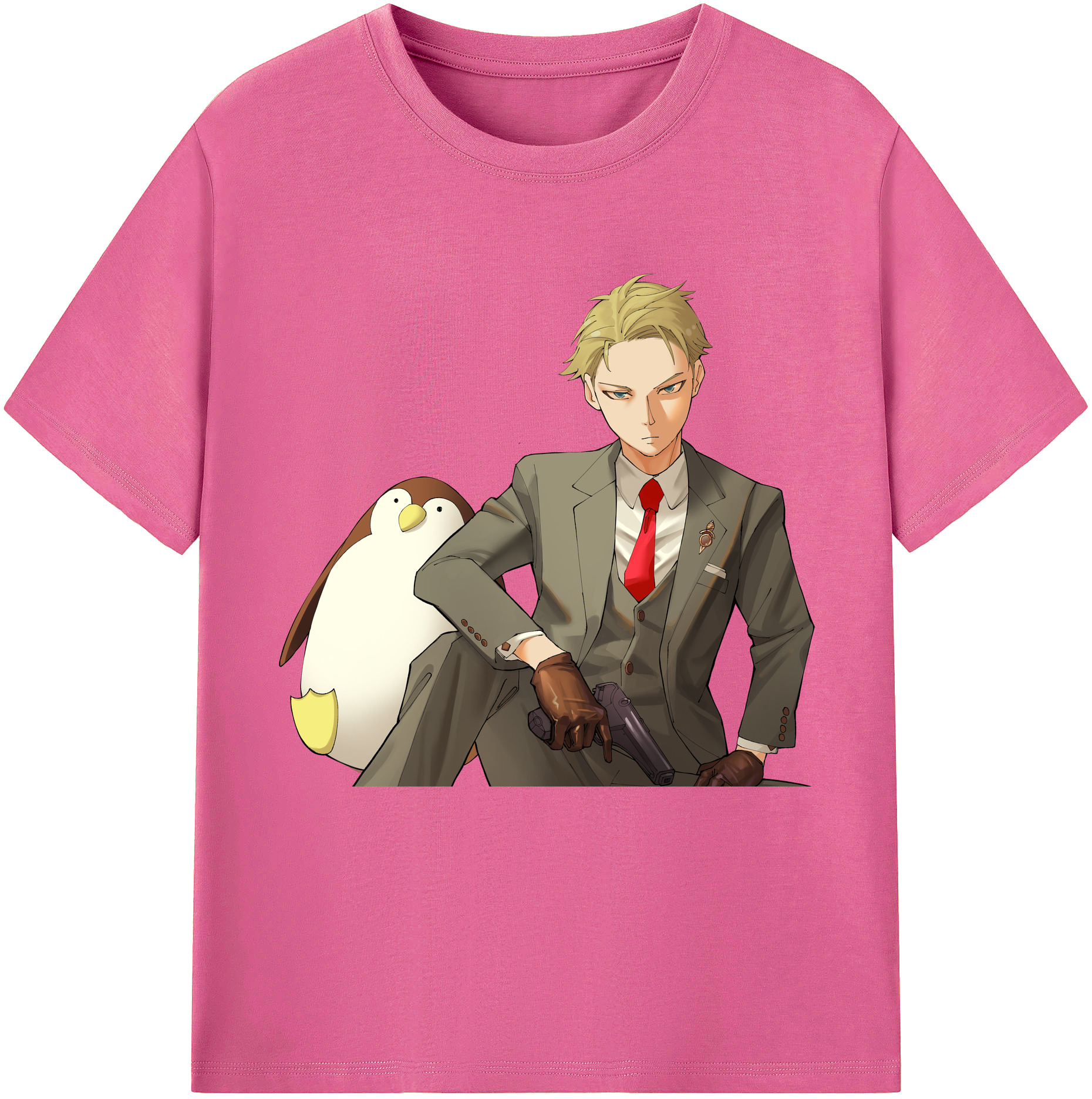 （画像用） SPY×FAMILY间谍家家酒 レディースカジュアルプリントTシャツ（綿100％）