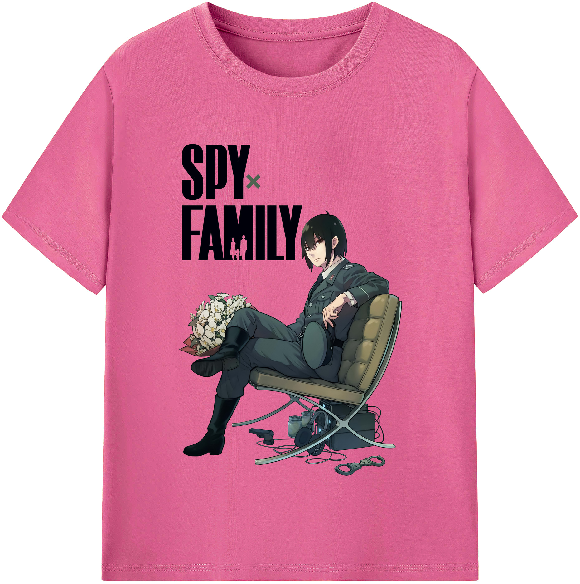 （画像用） SPY×FAMILY间谍家家酒 レディースカジュアルプリントTシャツ（綿100％）