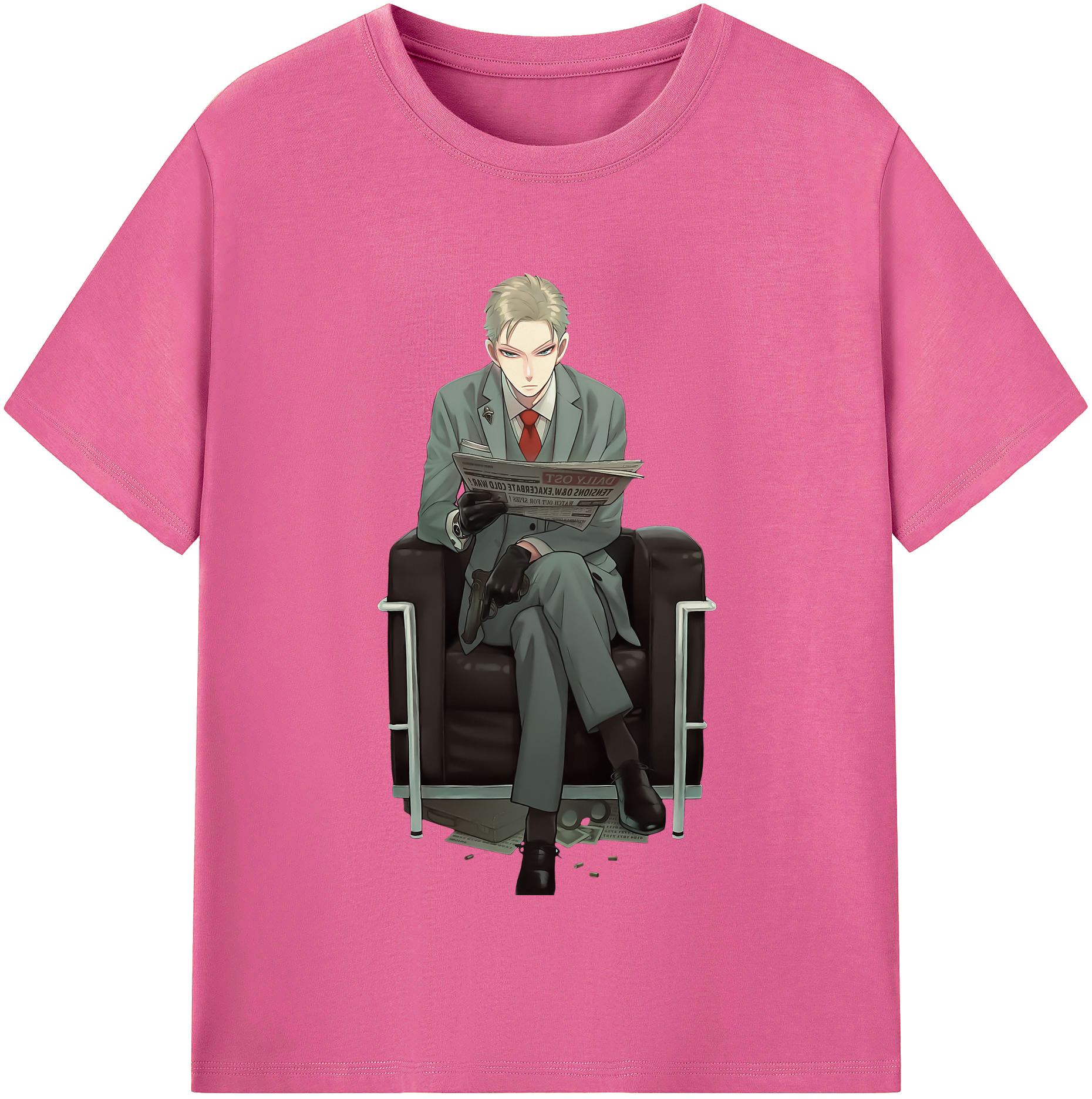 （画像用） SPY×FAMILY间谍家家酒 レディースカジュアルプリントTシャツ（綿100％）